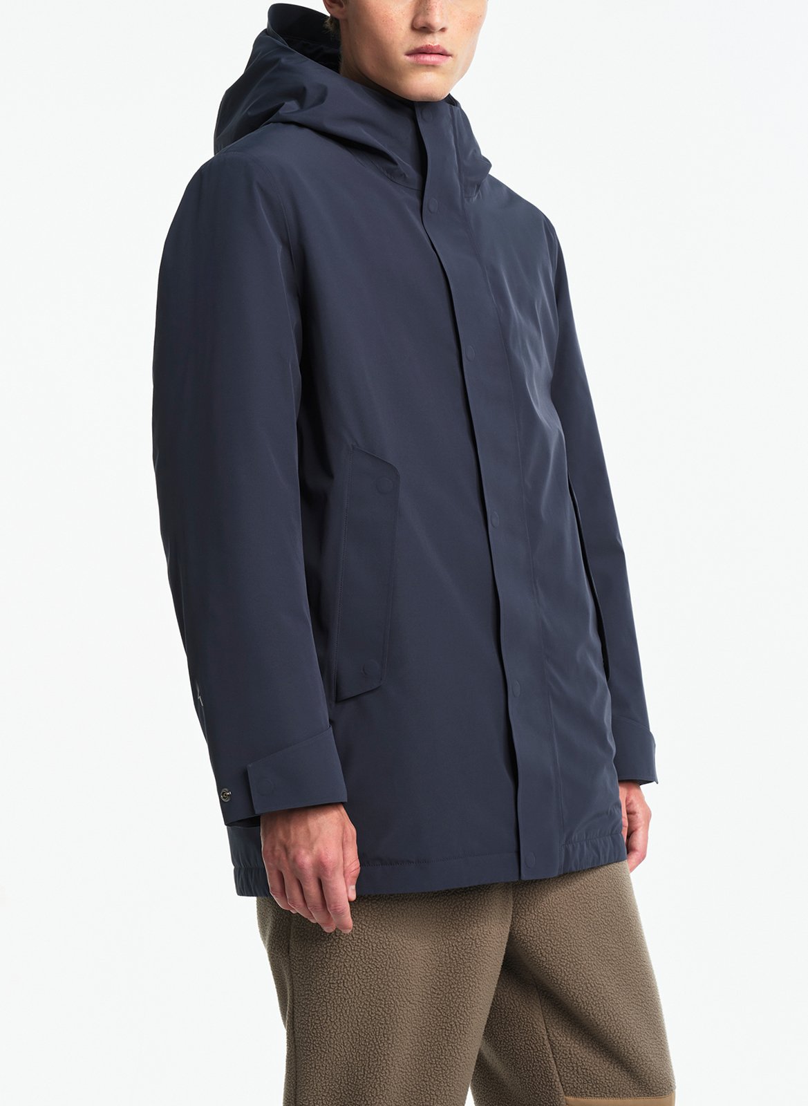Halflange parka met capuchonkraag AIGLE Blauw