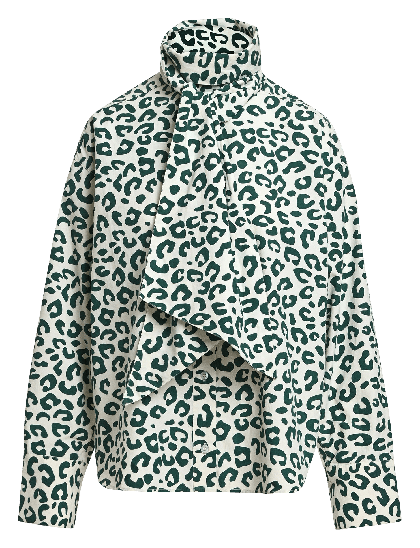 Gestreiftes Midi-Baumwollkleid mit klassischem Kragen und Gürtel ESSENTIEL ANTWERP Weiss