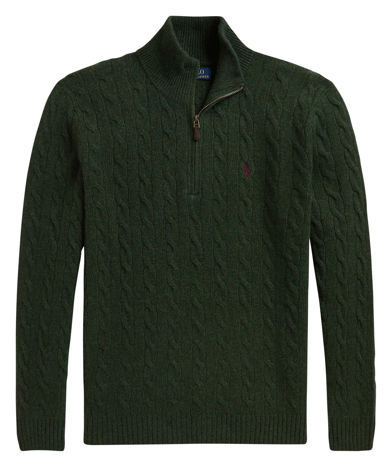 High-neck wool sweater POLO RALPH LAUREN Green