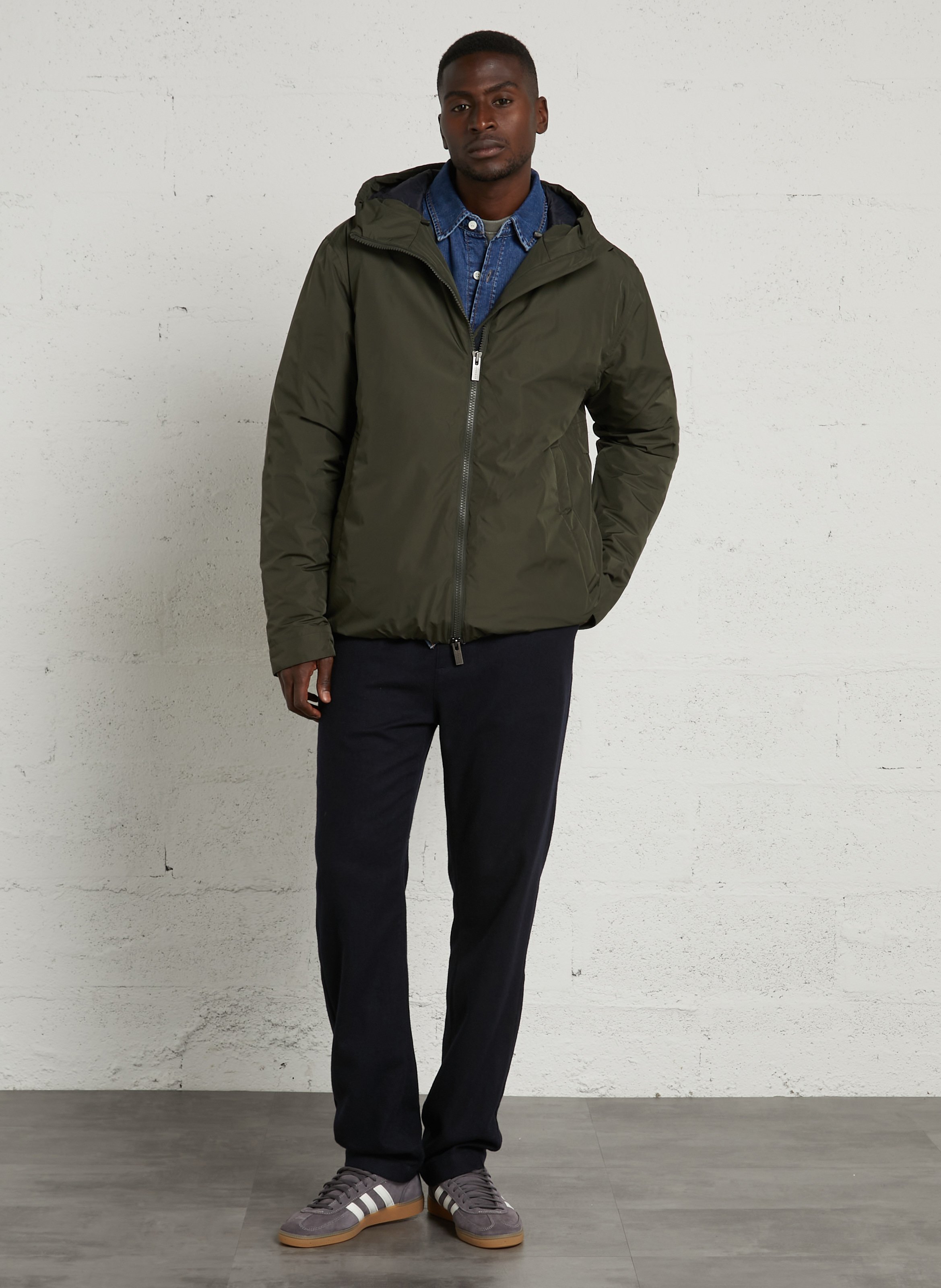 Oversize-Daunenjacke mit Kapuze PYRENEX Khaki