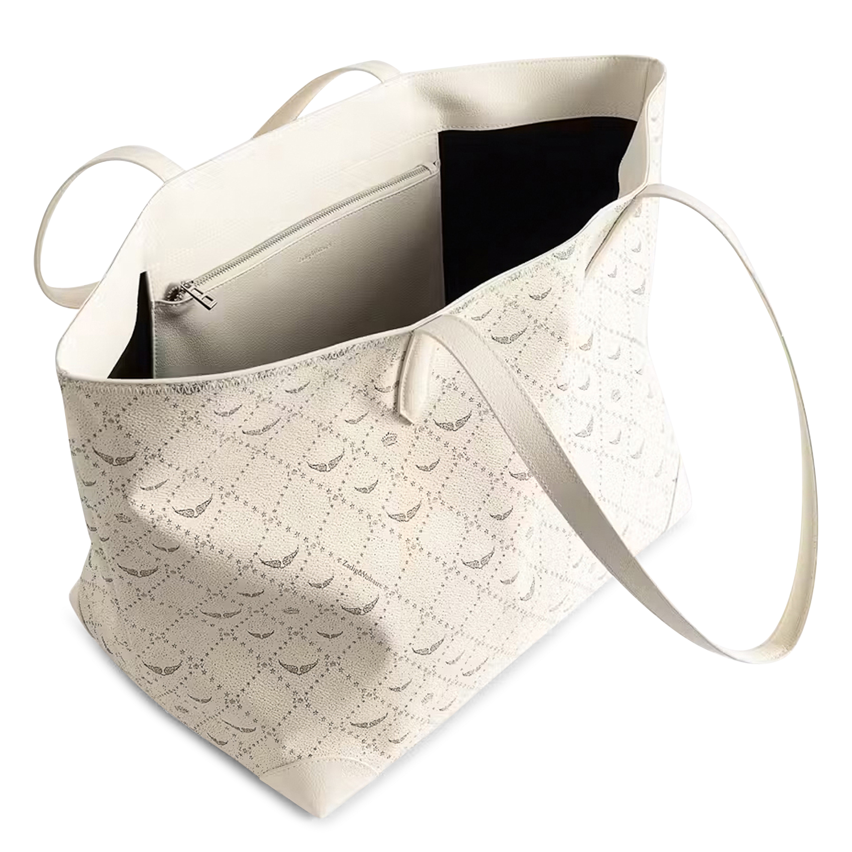 Sac cabas imprimé ZADIG&VOLTAIRE Blanc