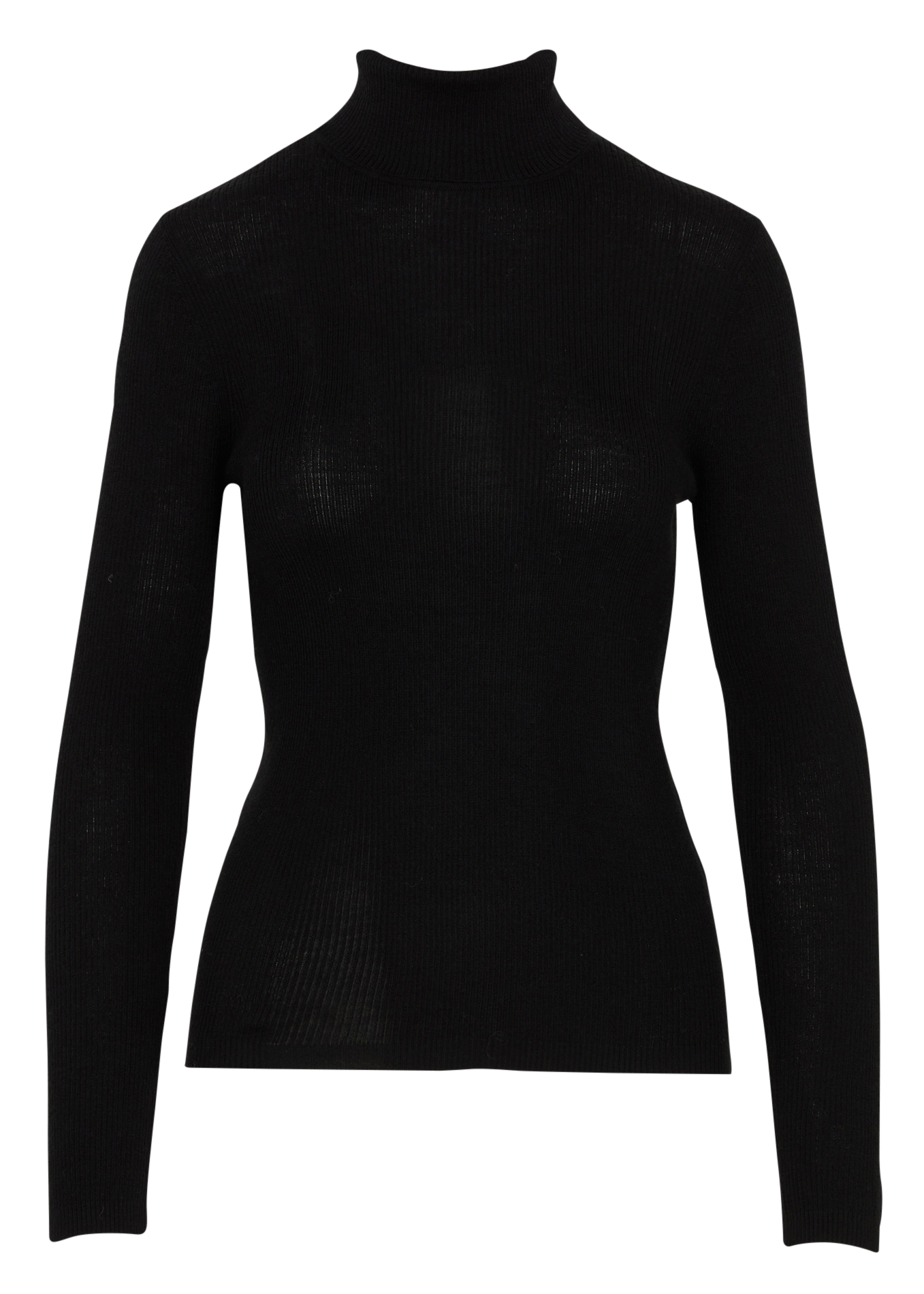 Figurbetonter Rollkragenpullover aus Wollmix KOOKAI Schwarz