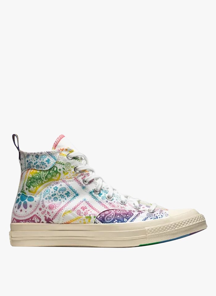 Multi colored converse high tops sales