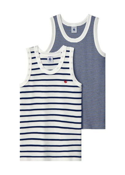 Canotte Bambini 2-14 Anni In Cotone Morbido | Cannottiere Unisex Estate Per Ragazze E Ragazzi - Foto 1