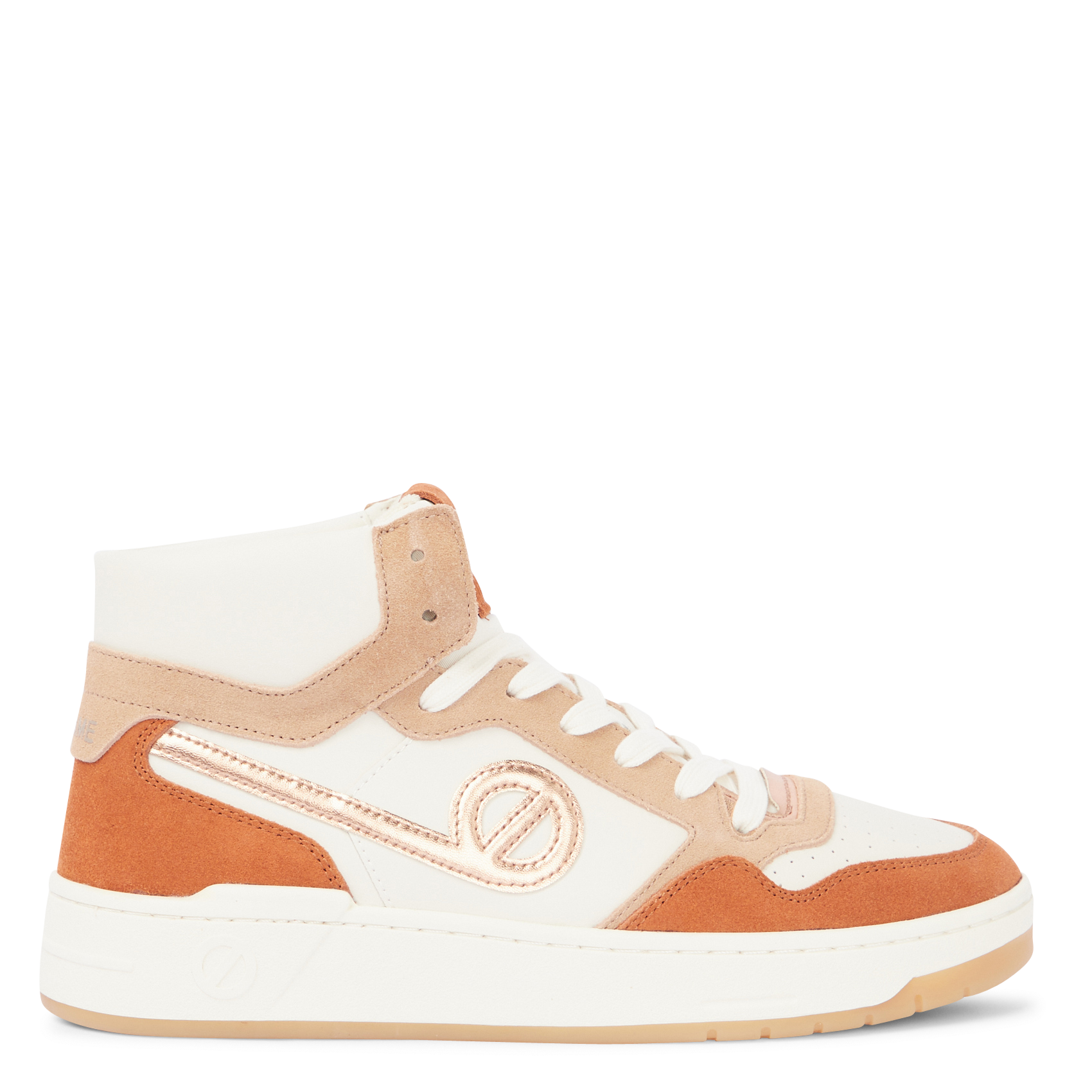 Baskets montantes en cuir NO NAME Blanc