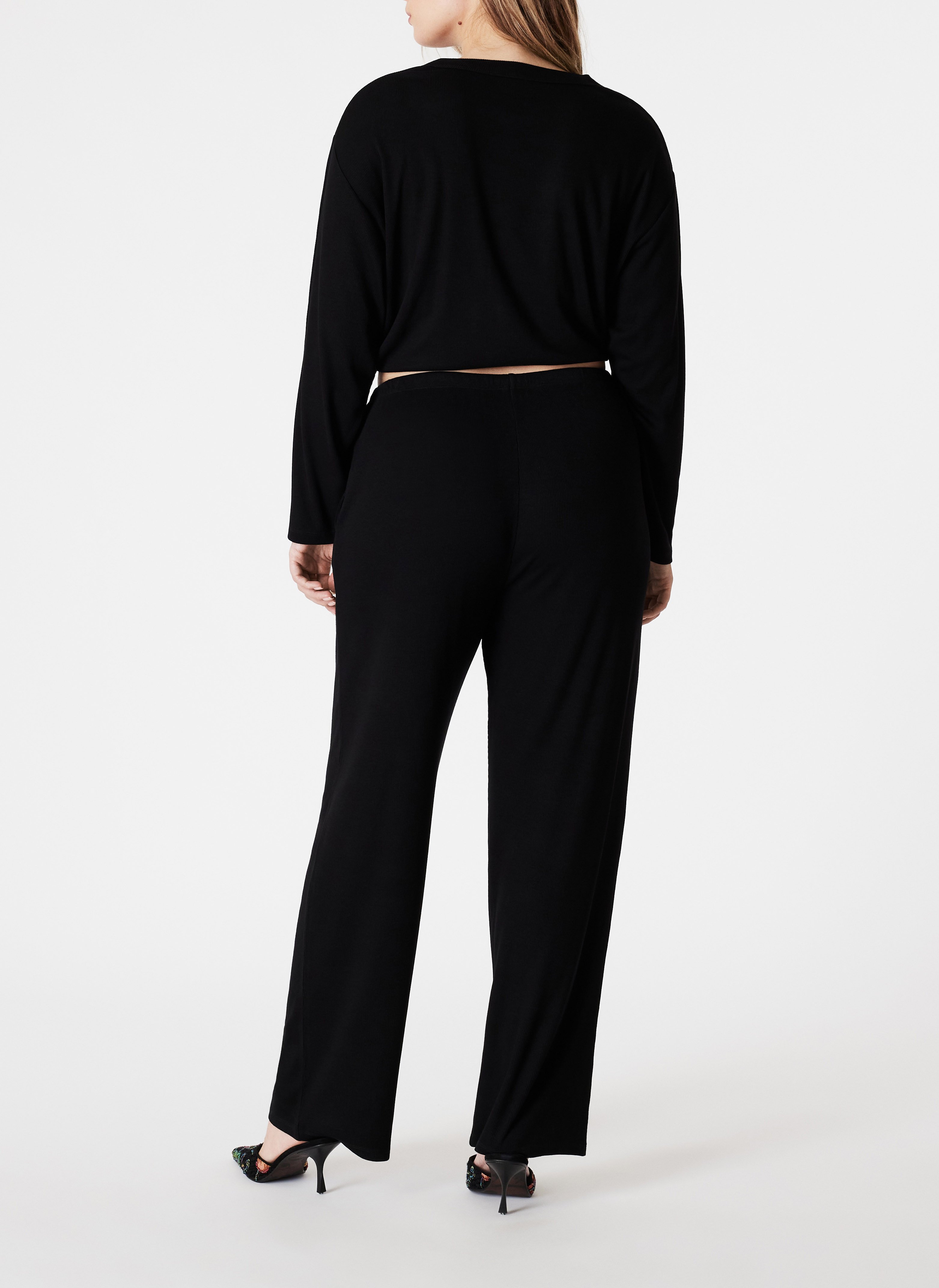 Pantalon de pyjama côtelé ICONE Noir