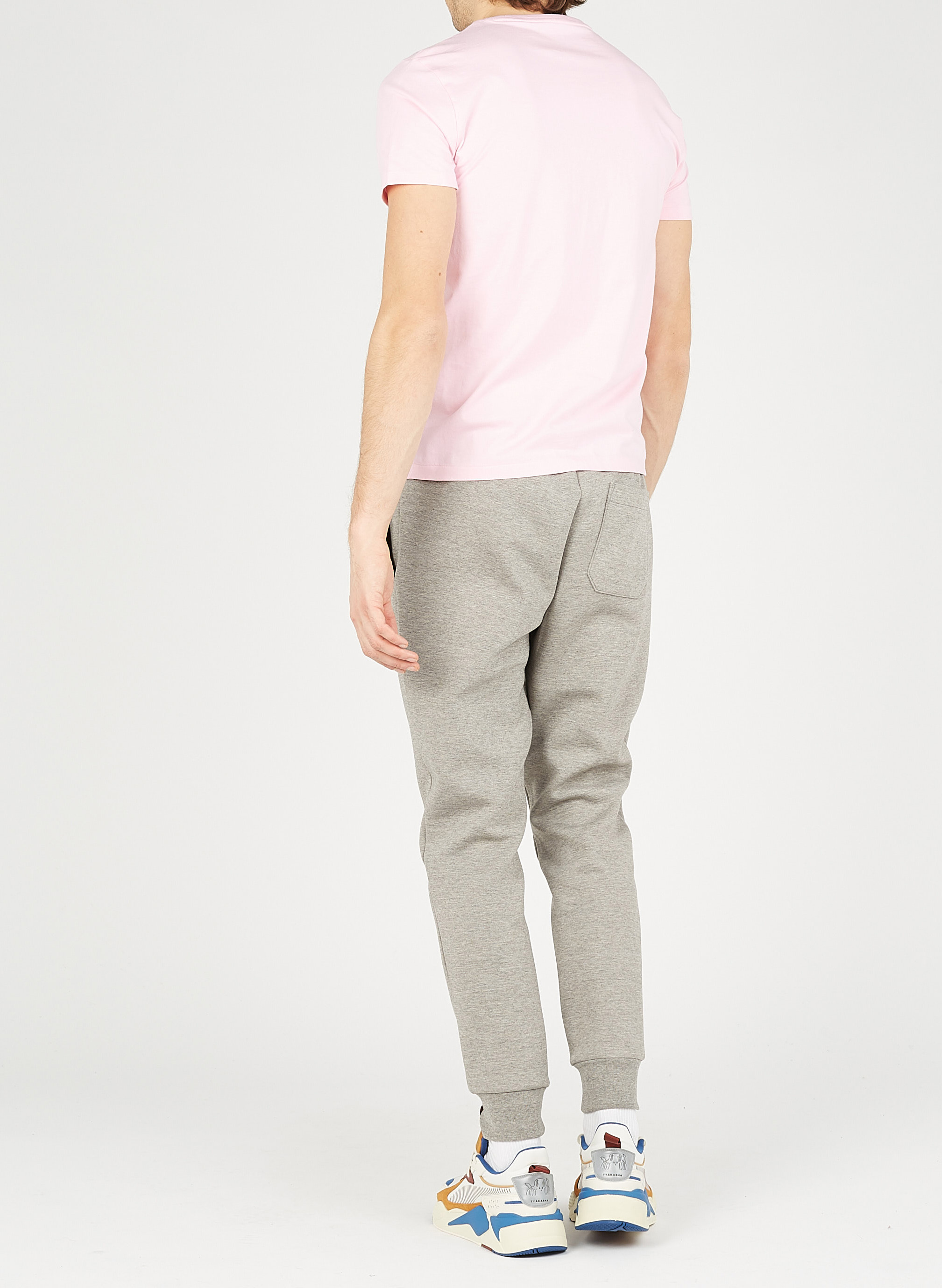 Tee-shirt col rond slim-fit en coton POLO RALPH LAUREN Rose