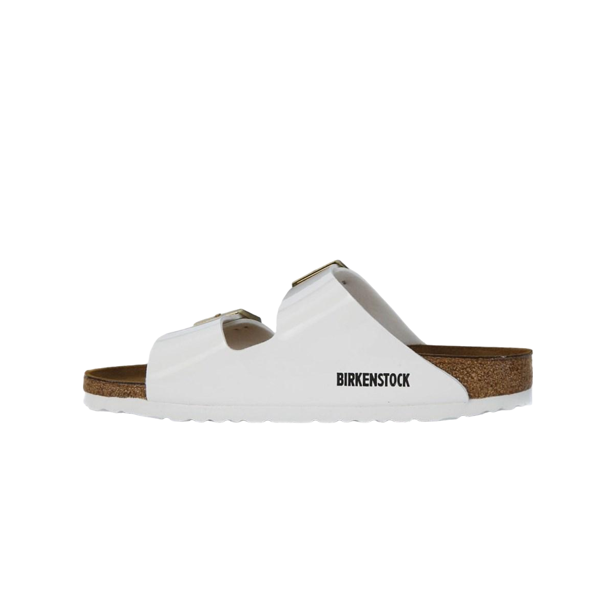 Faux leather sandals BIRKENSTOCK White