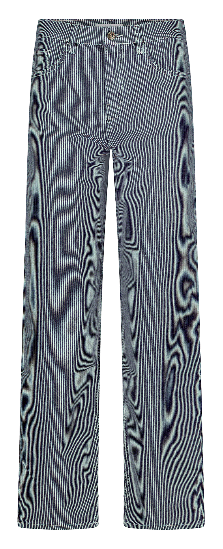 Pantalon large en coton mélangé BY BAR Bleu