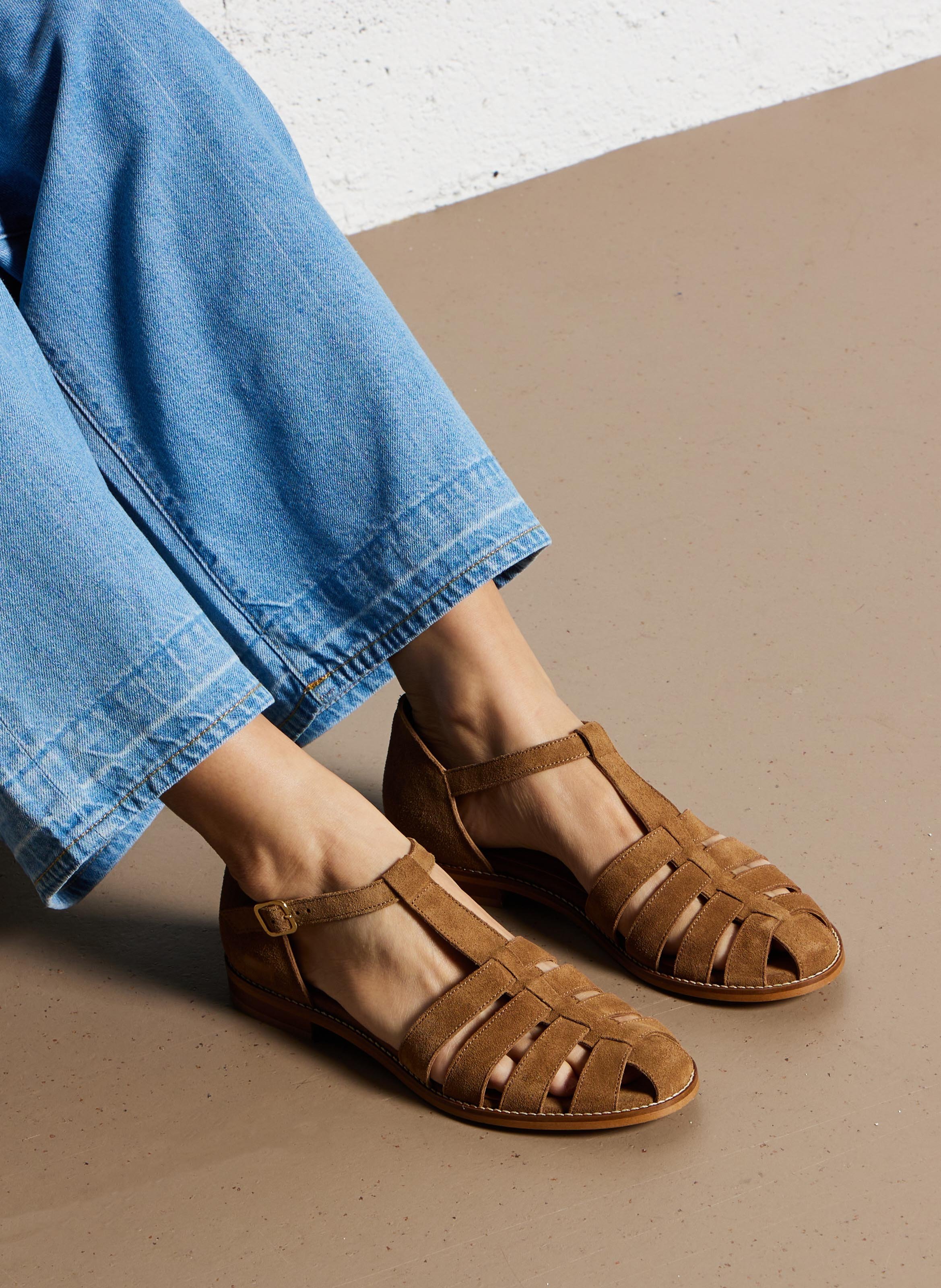 Wildleder-Quallen Braun