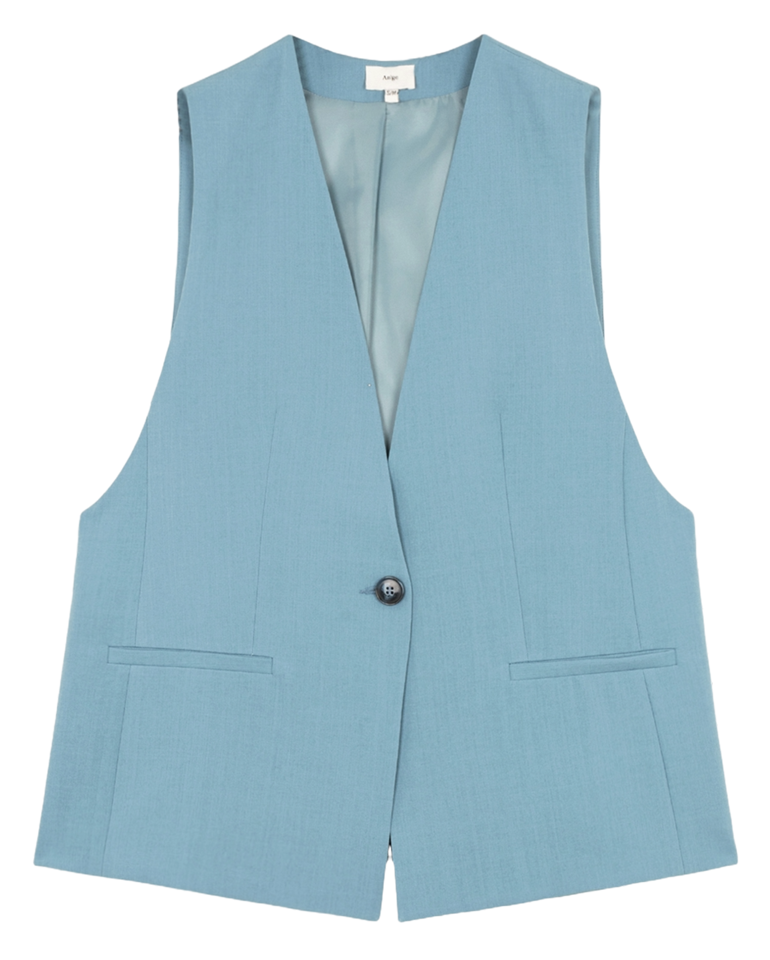 Gilet droit sans manches AN'GE Bleu