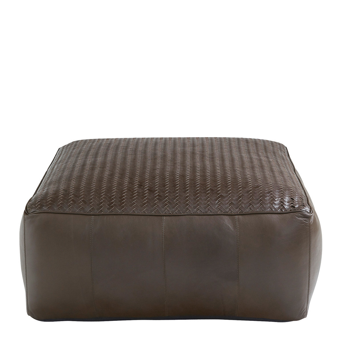 Pouf makena brun BLANC D'IVOIRE Brown