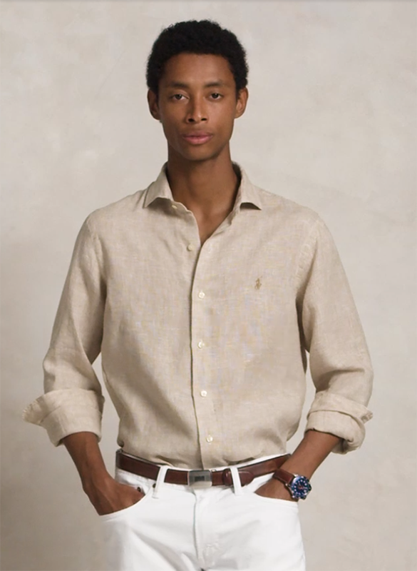 Chemise col classiqie en lin POLO RALPH LAUREN