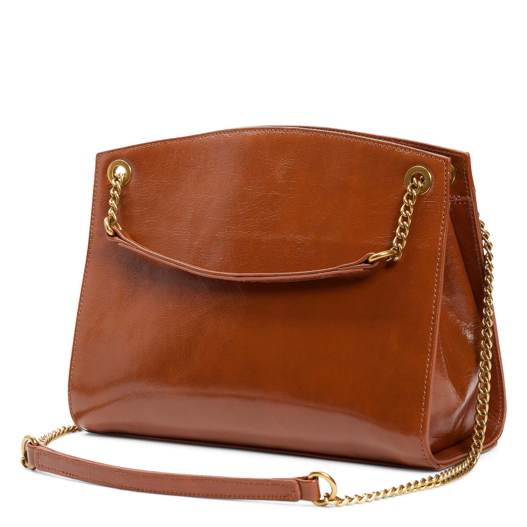 Gesteppte Ledertasche NAT & NIN Braun