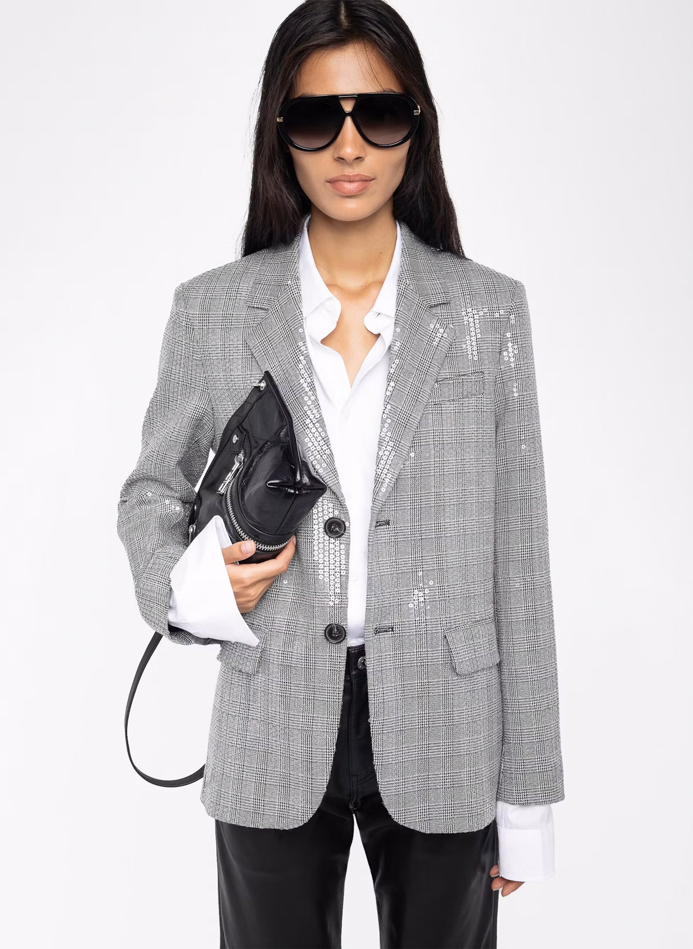 Veste de tailleur à sequins ZADIG&VOLTAIRE Noir