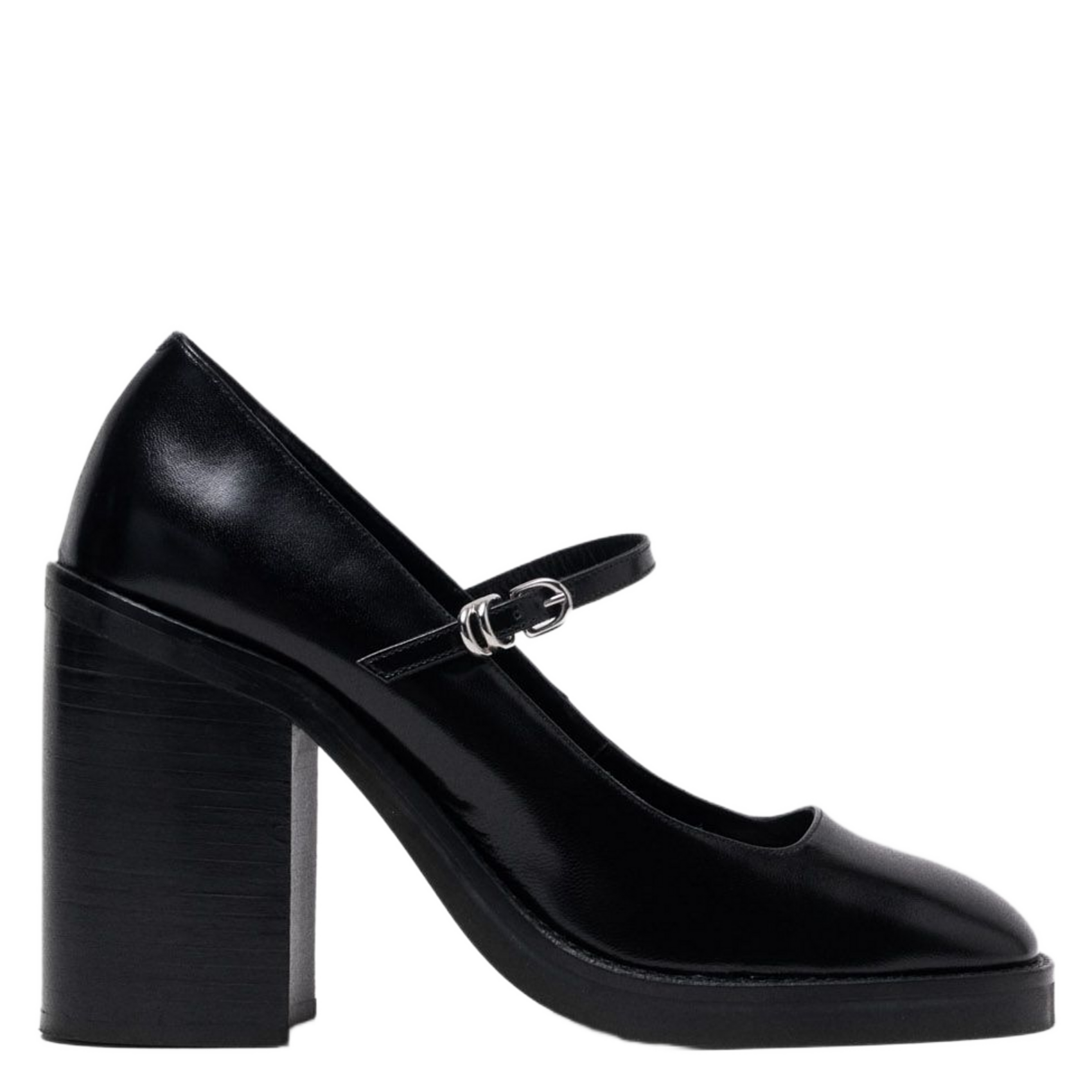 Babies en cuir MAJE Noir