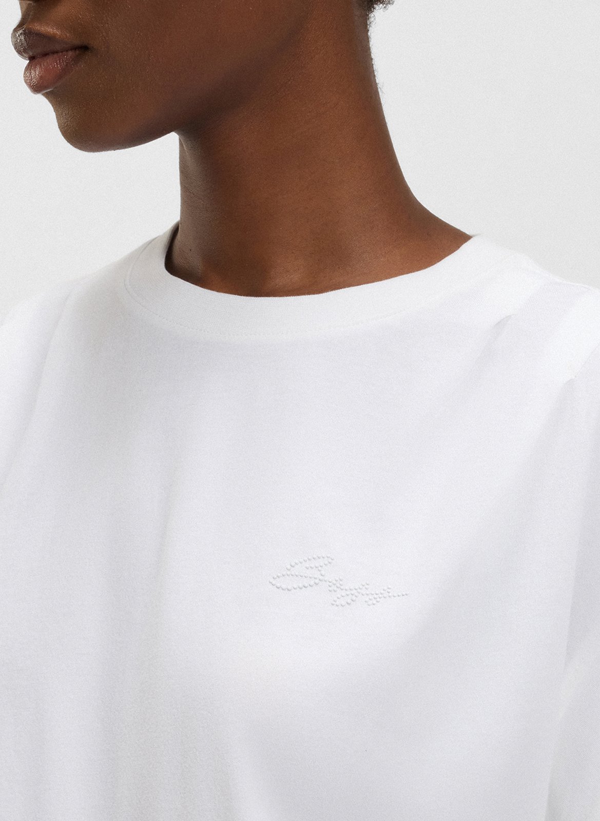 Tee-shirt manches courtes unies BOSS Blanc