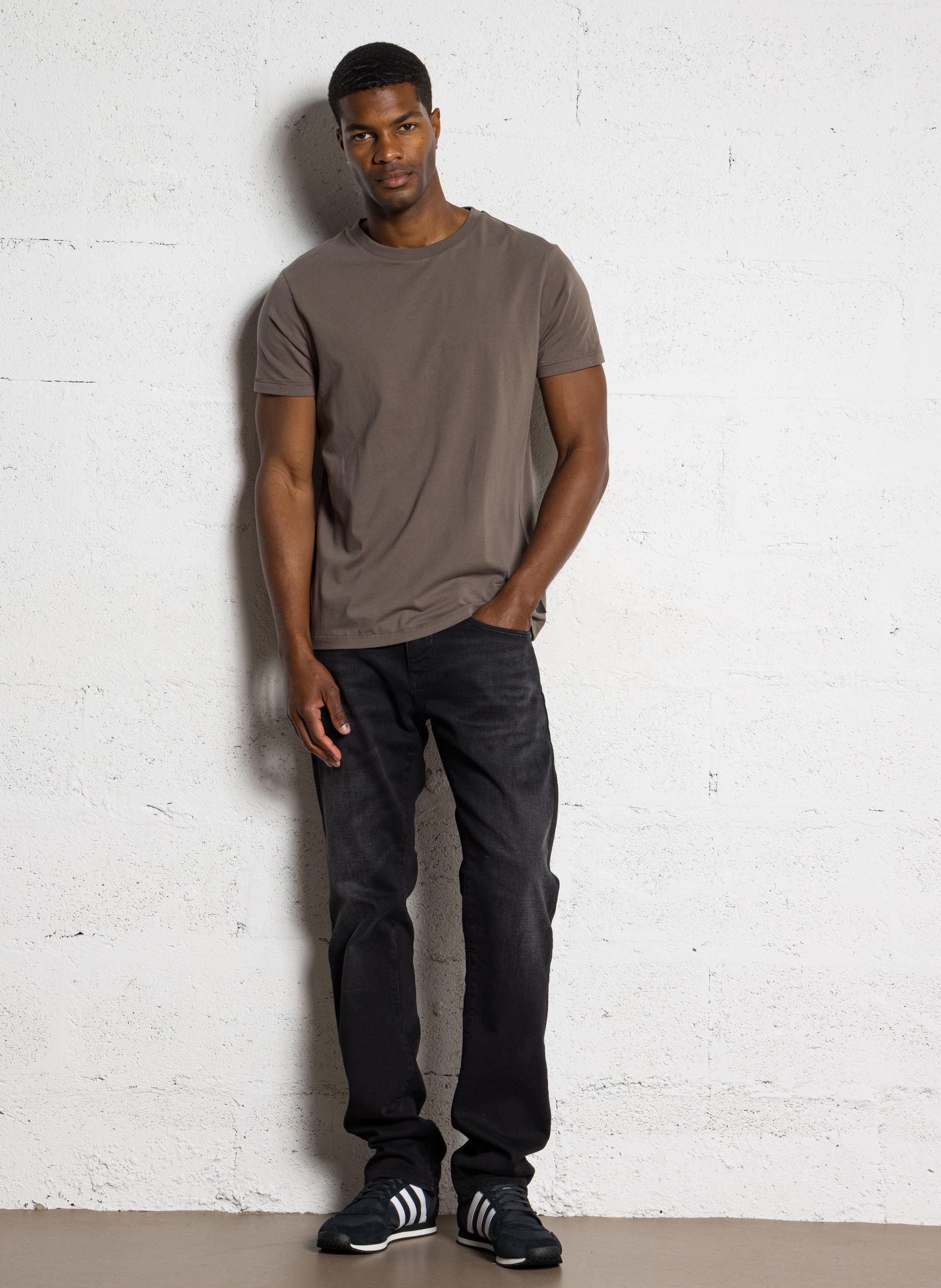 Abito corto collo classico con bottoni in cotone LE TEMPS DES CERISES Grigio