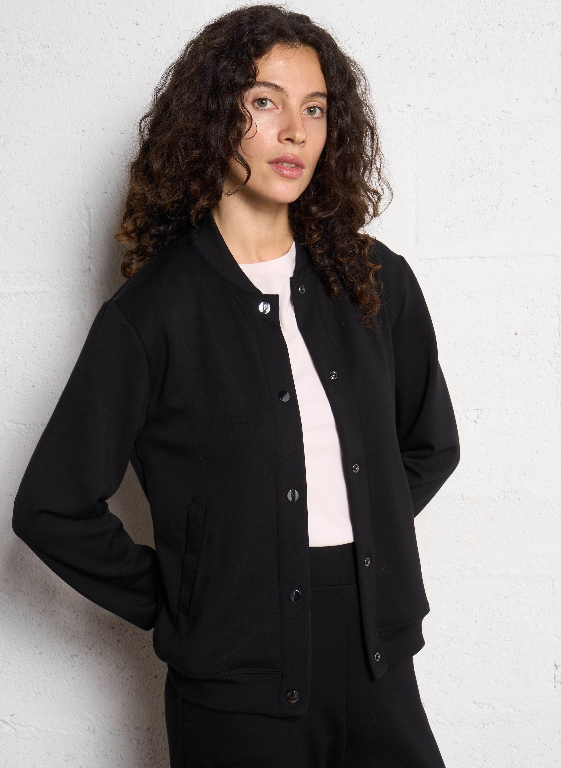 Jasje met baseballkraag REPETTO Zwart