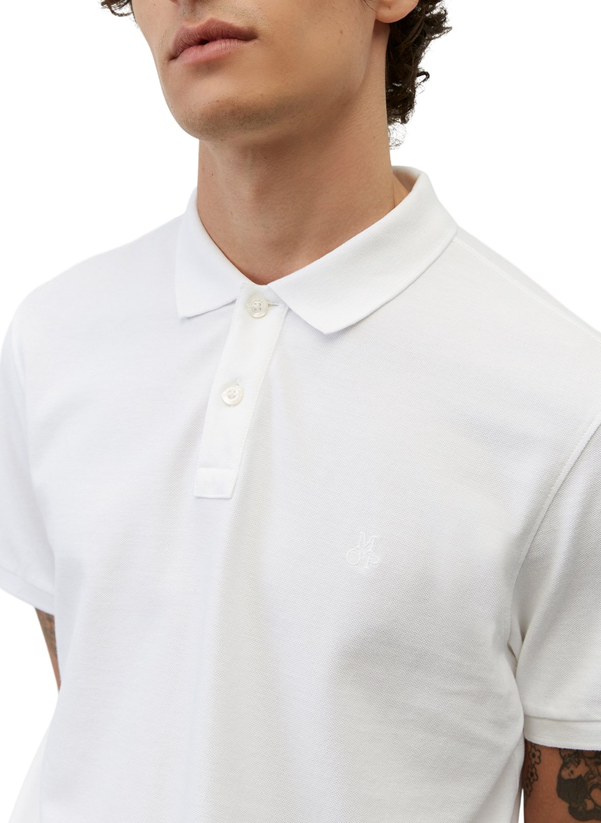 Polo regular-fit en coton bio MARC O'POLO Blanc