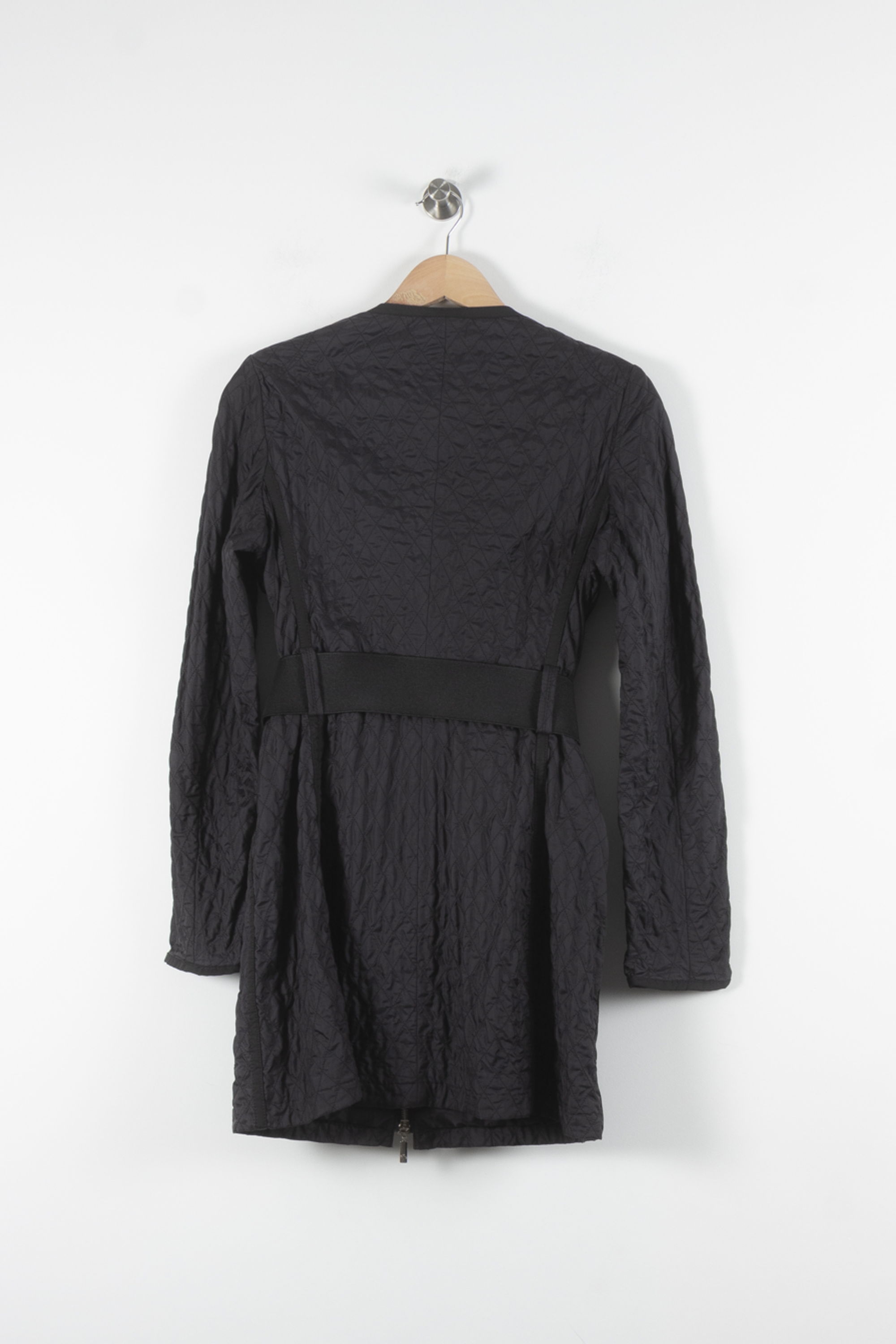 Lightweight quilted padded jacket with high neck MONCLER - Seconde Main Black