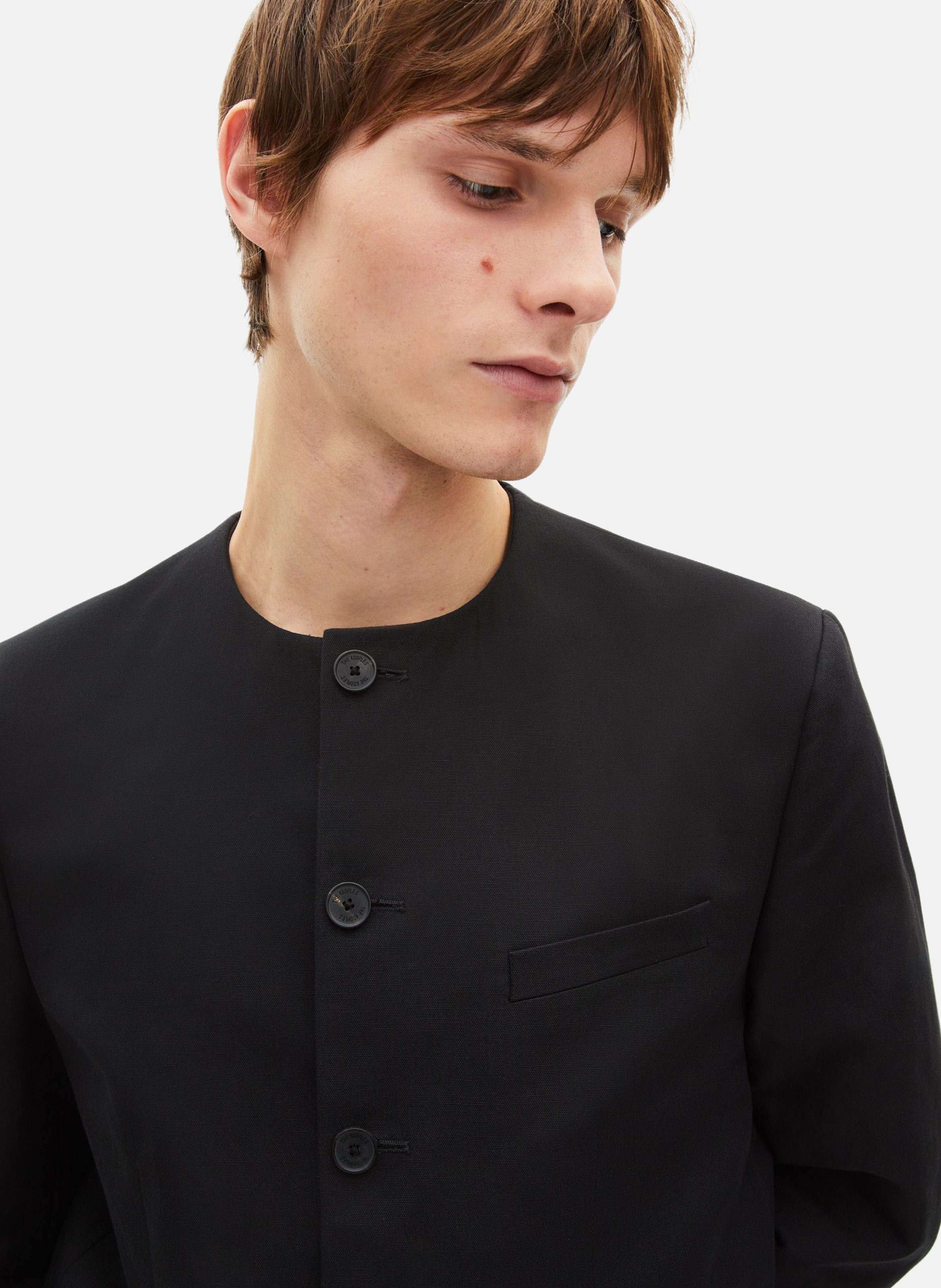 Jacket without collar THE KOOPLES Black