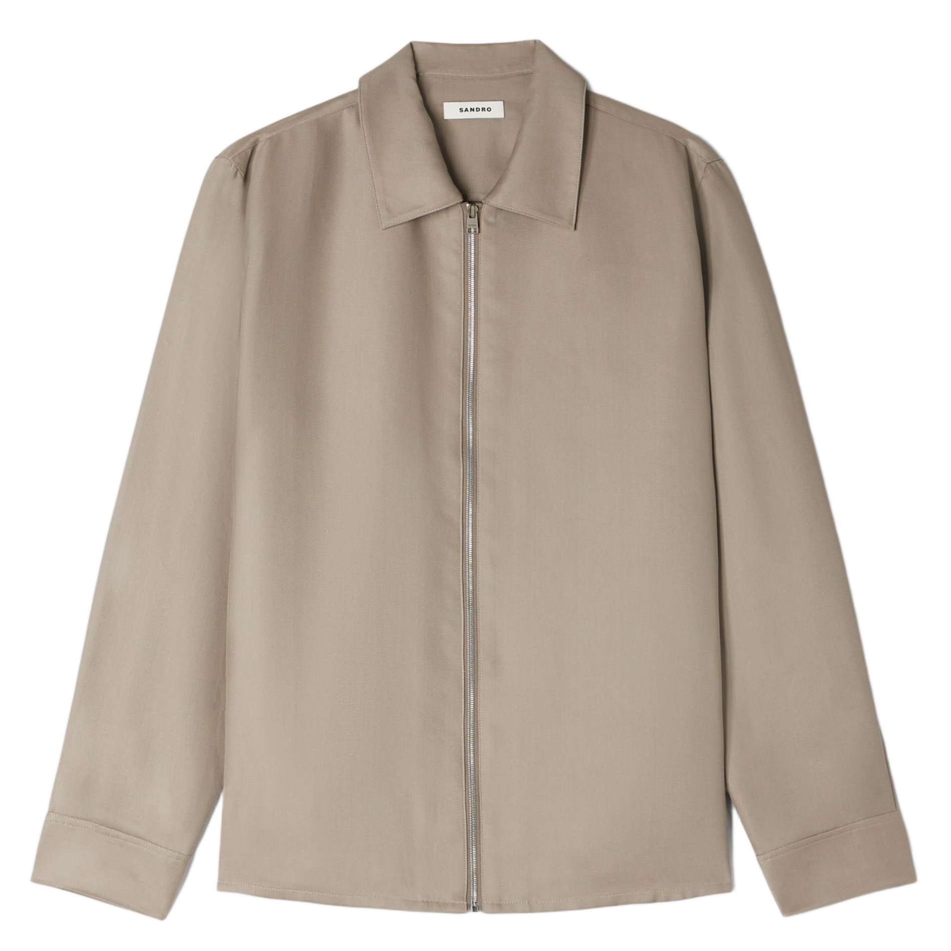 Veste col classique SANDRO Argent