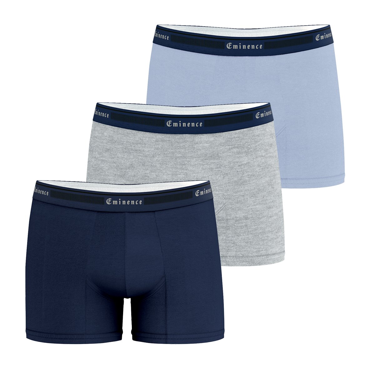Boxer shorts, pack of 3, business EMINENCE Blue