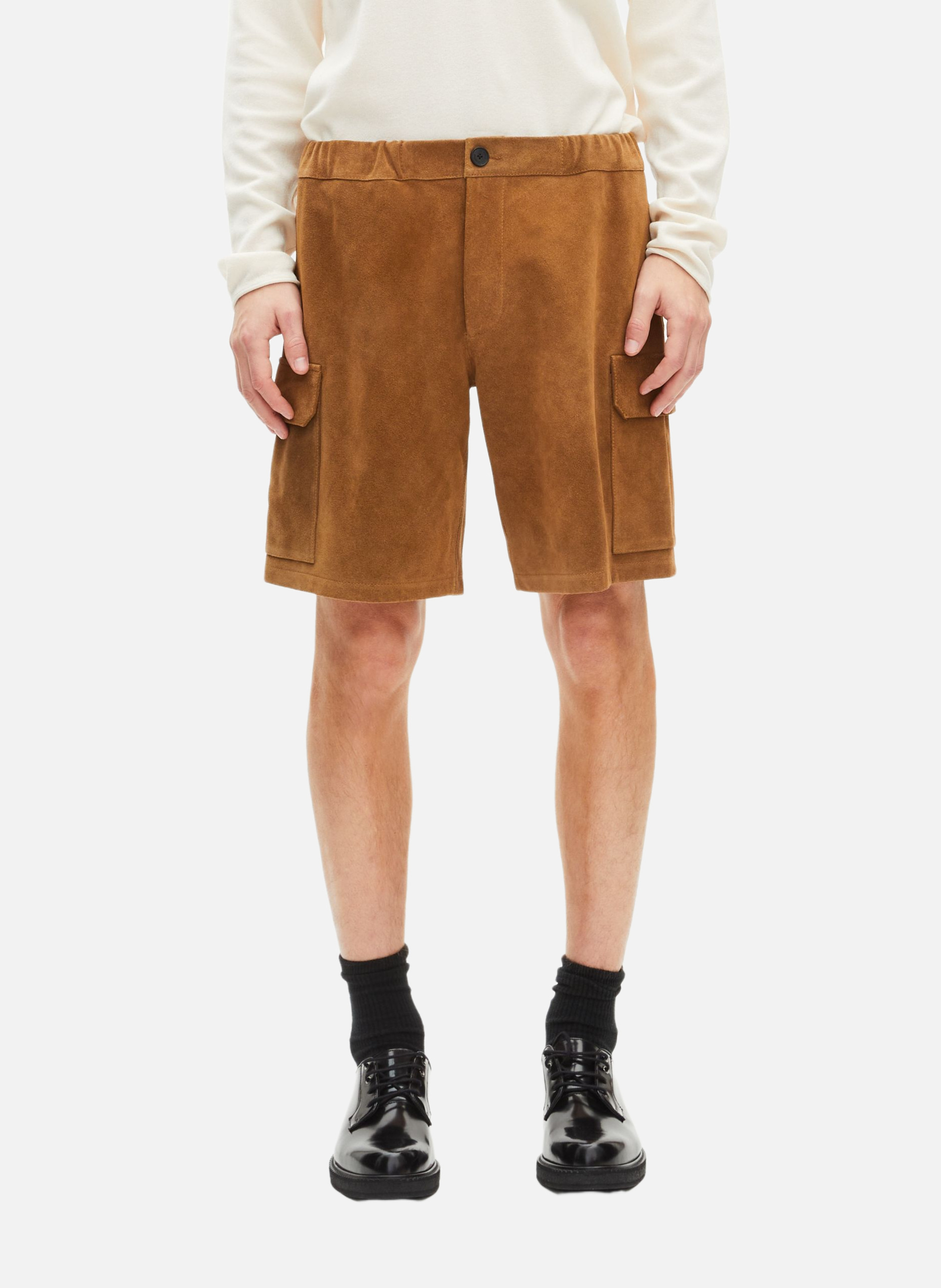 Short en suède THE KOOPLES Marron