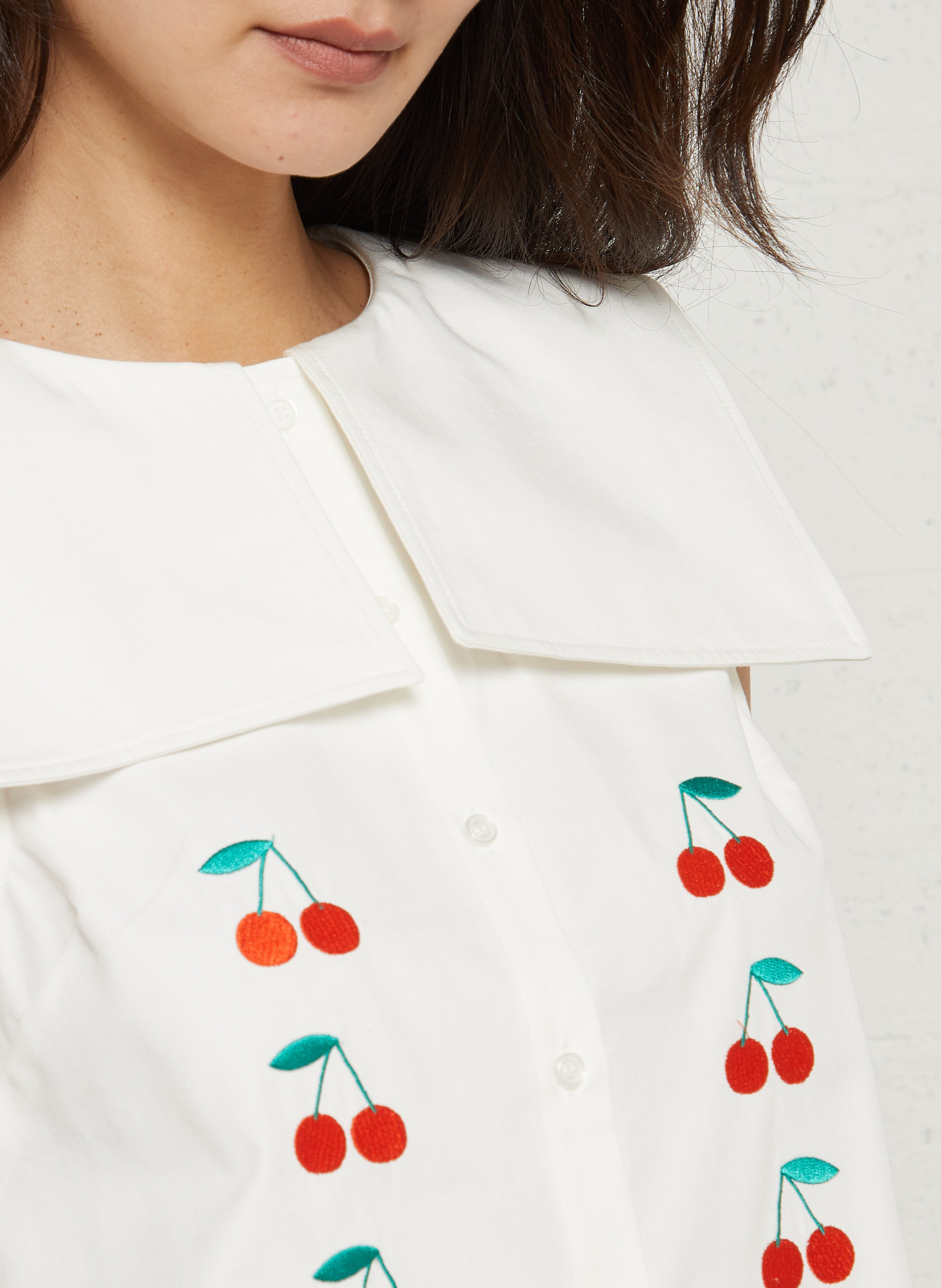 Cotton shirt with sailor collar THE TINY BIG SISTER White