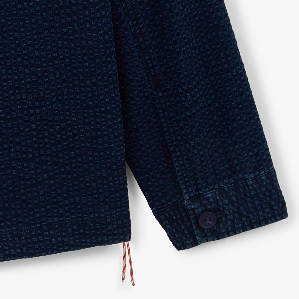 Worker jacket in seersucker SERGE BLANCO Blue