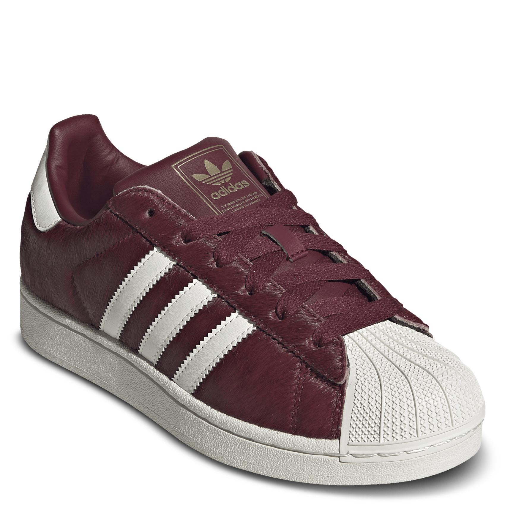 Baskets basses à lacets unies ADIDAS Rouge
