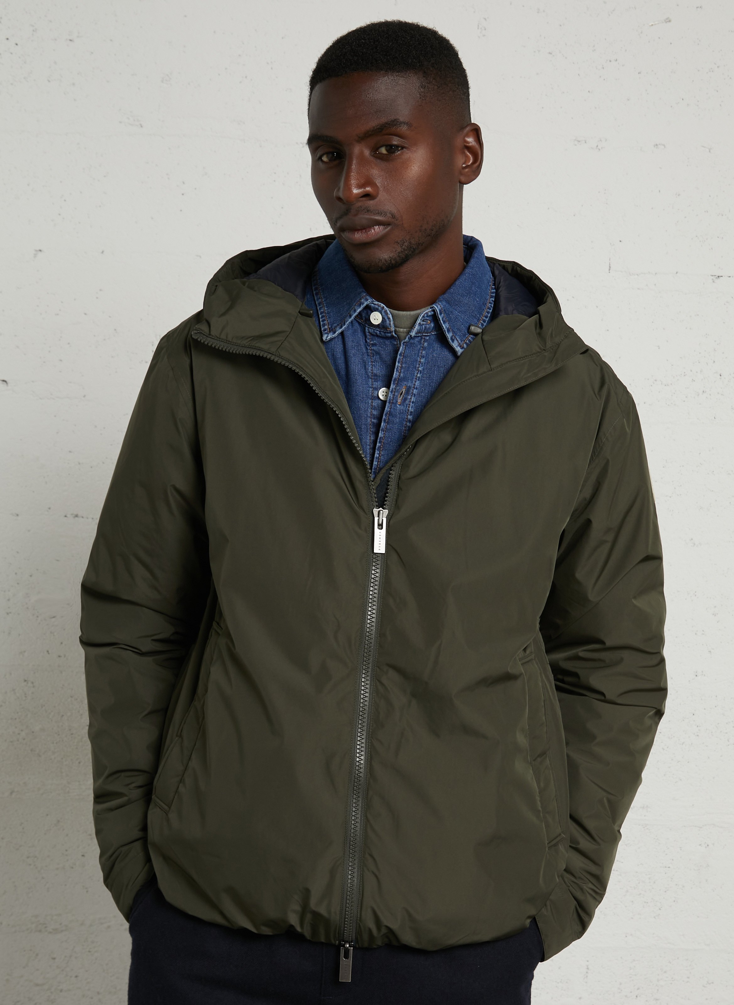 Oversize-Daunenjacke mit Kapuze PYRENEX Khaki