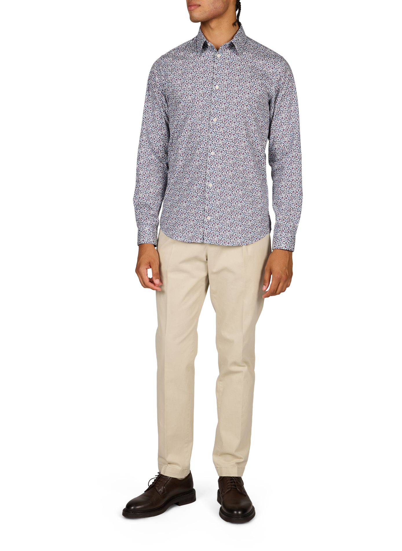 Slim-fit cotton shirt IFLORI-S AU PRINTEMPS PARIS Multicolored