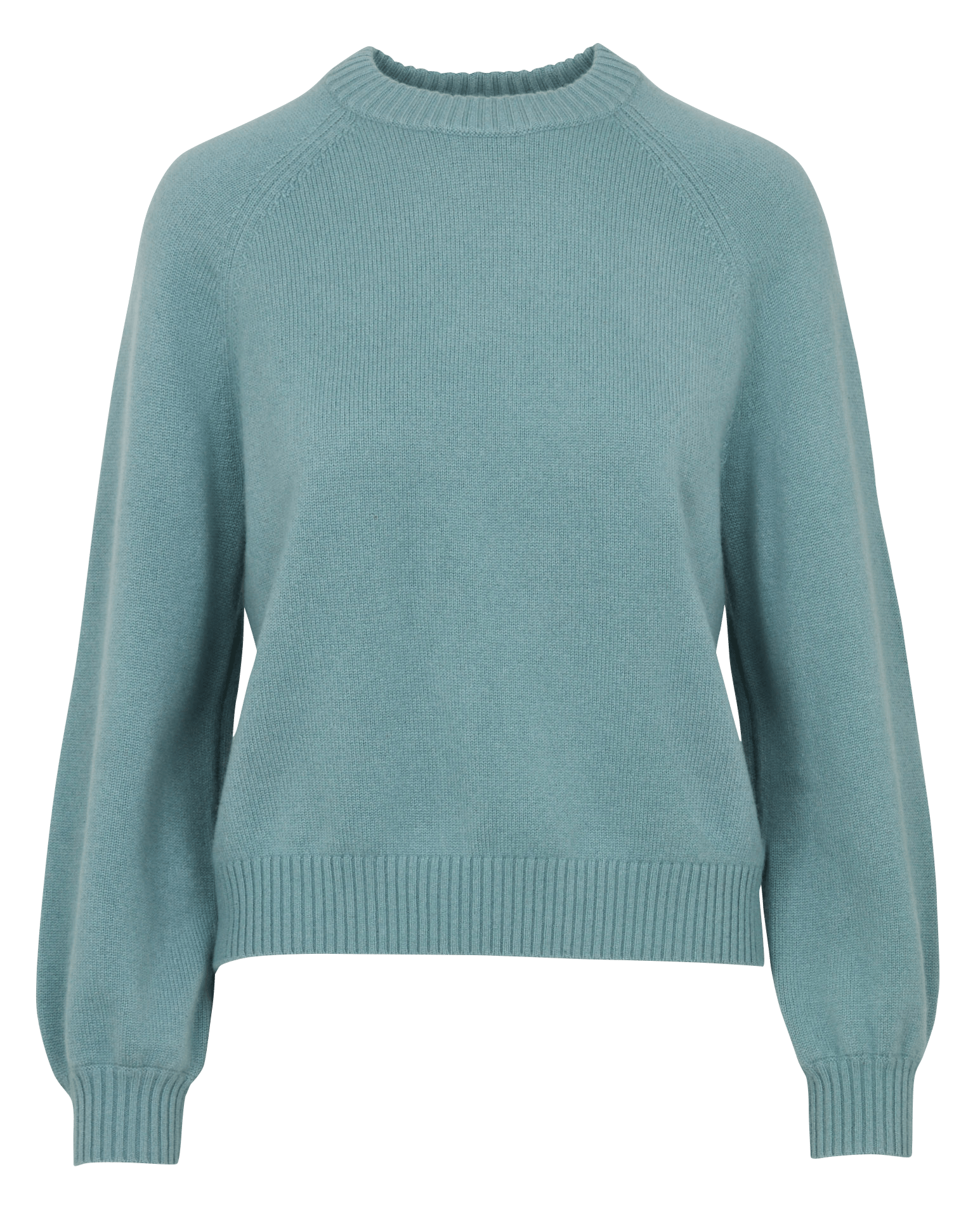 Pull droit col rond en cachemire HIRCUS Bleu