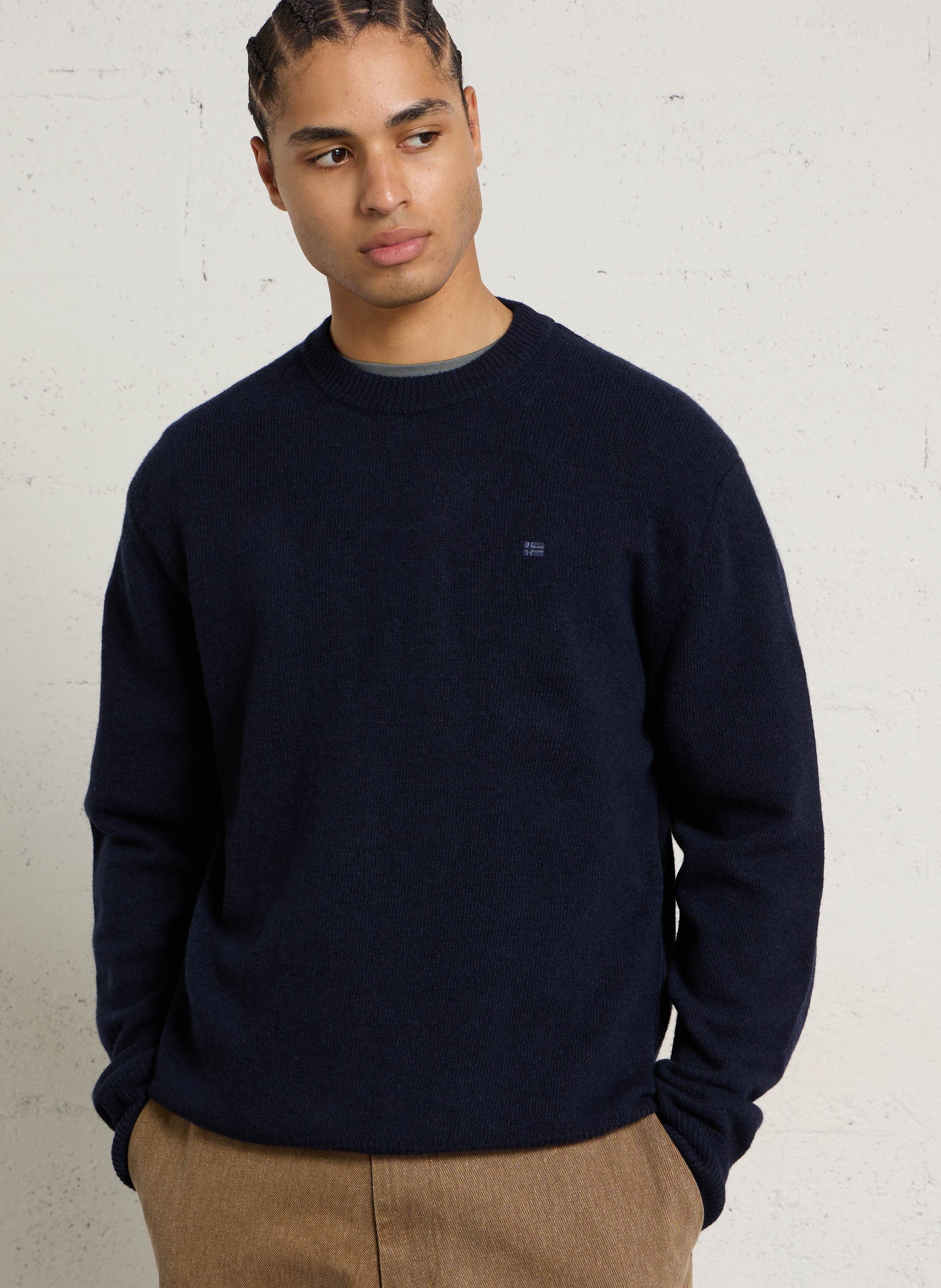 Pull droit en laine mélangée NAPAPIJRI