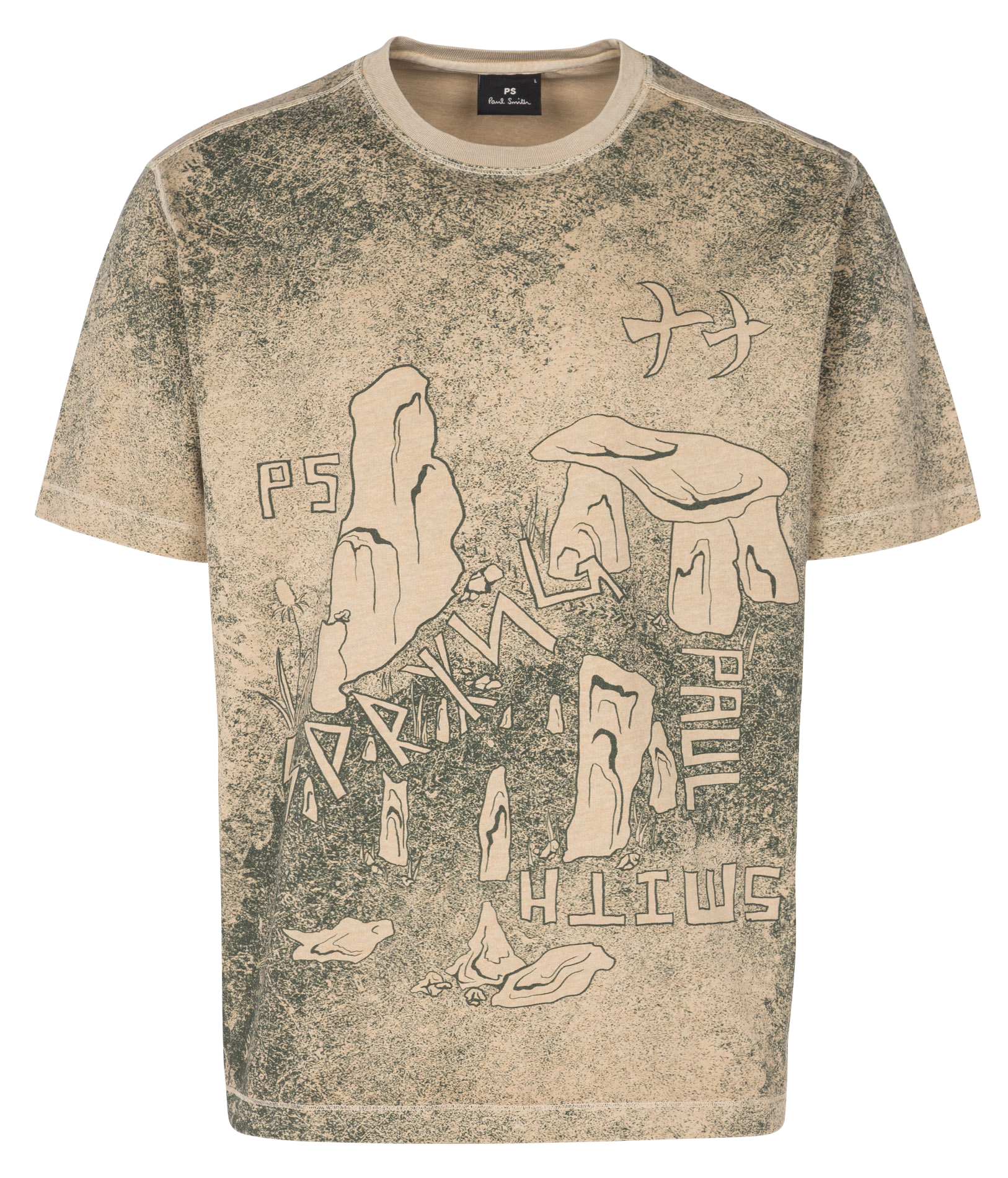 Baumwoll-T-Shirt mit Print PAUL SMITH Grun