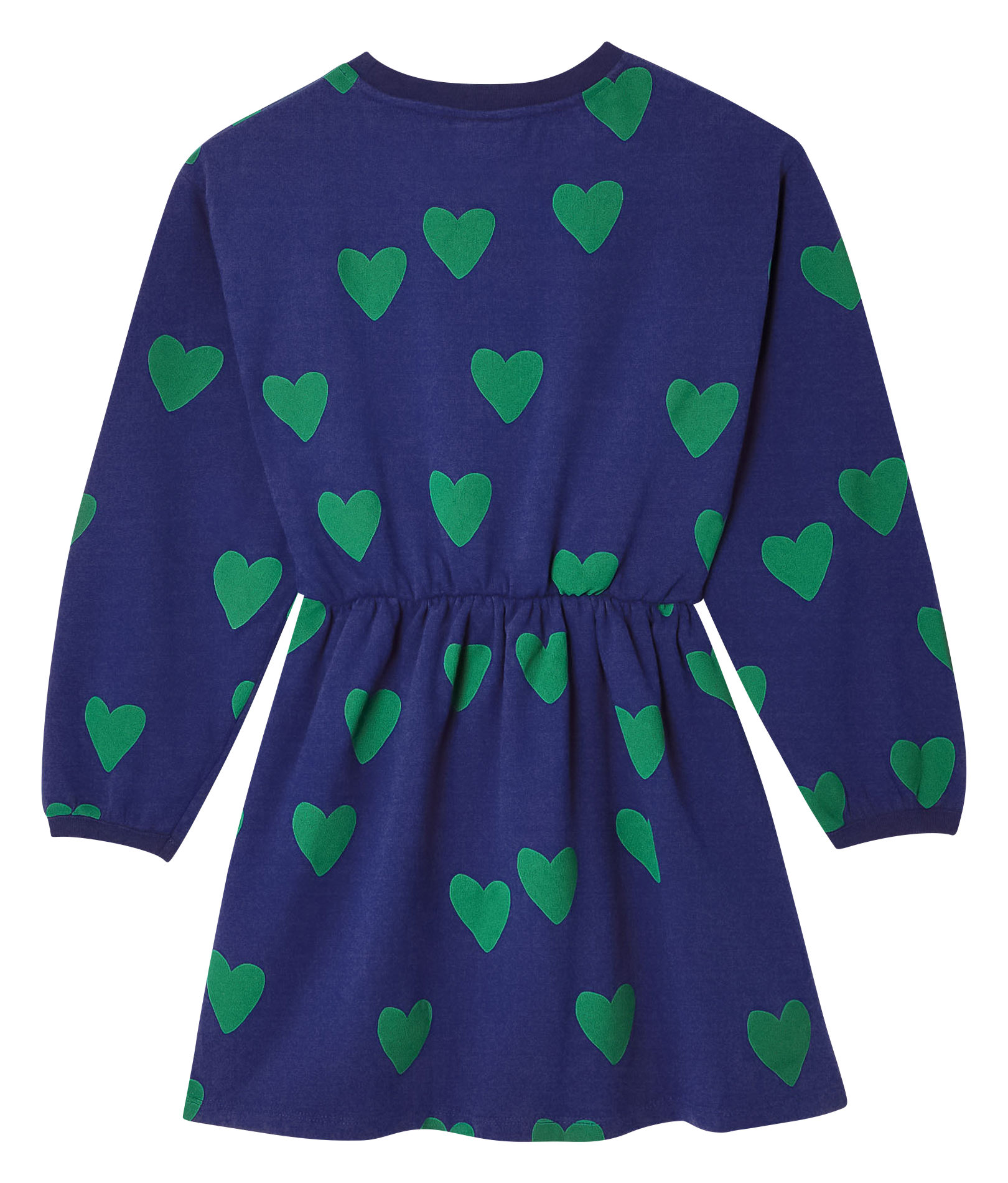 Bedrucktes Baumwoll-Kurzkleid mit Rundhalsausschnitt THE CAMPAMENTO Blau