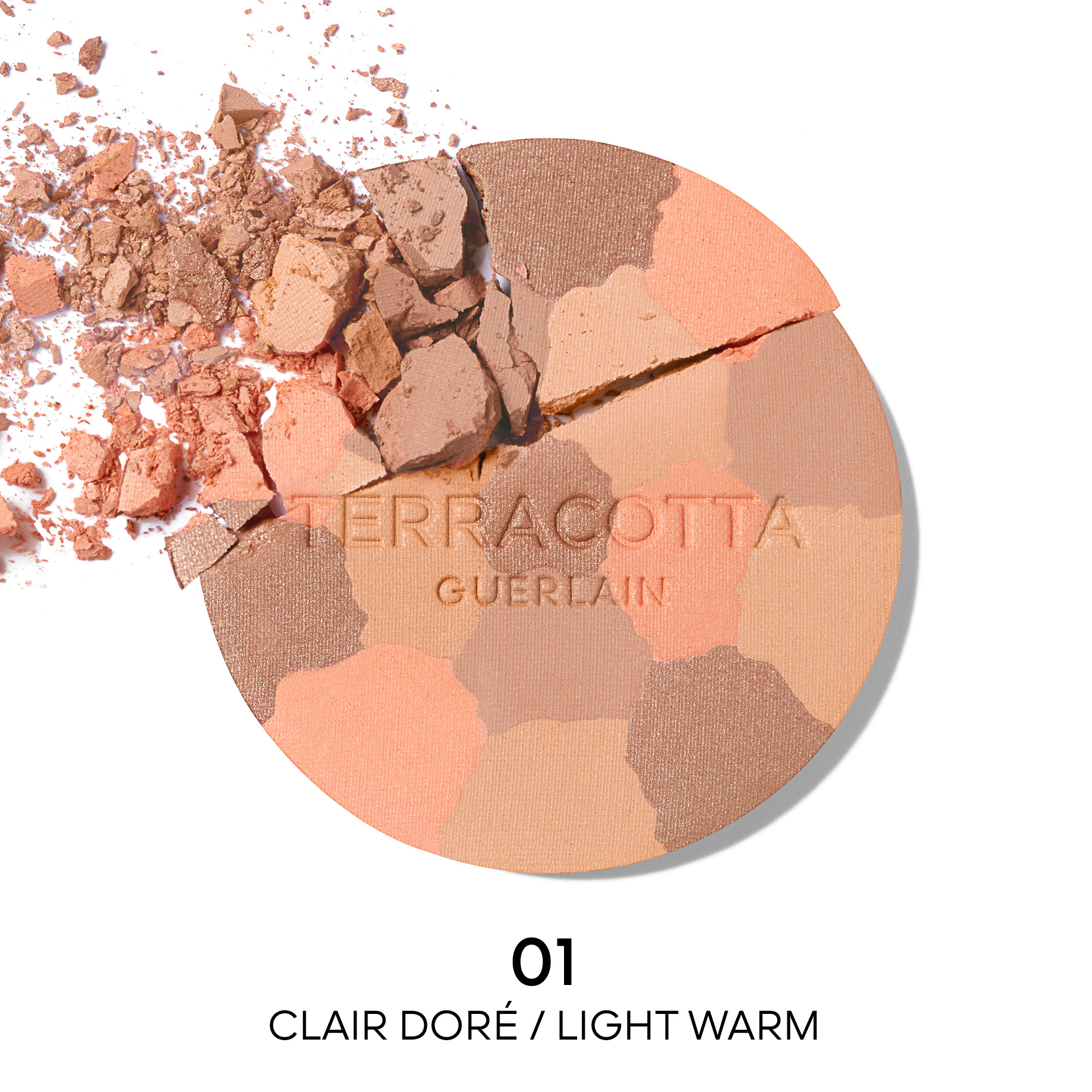 TERRACOTTA LIGHT La Poudre éclat bonne mine naturelle 96% d'ingrédients d'origine naturelle - Recharge GUERLAIN 01 clair dorÉ