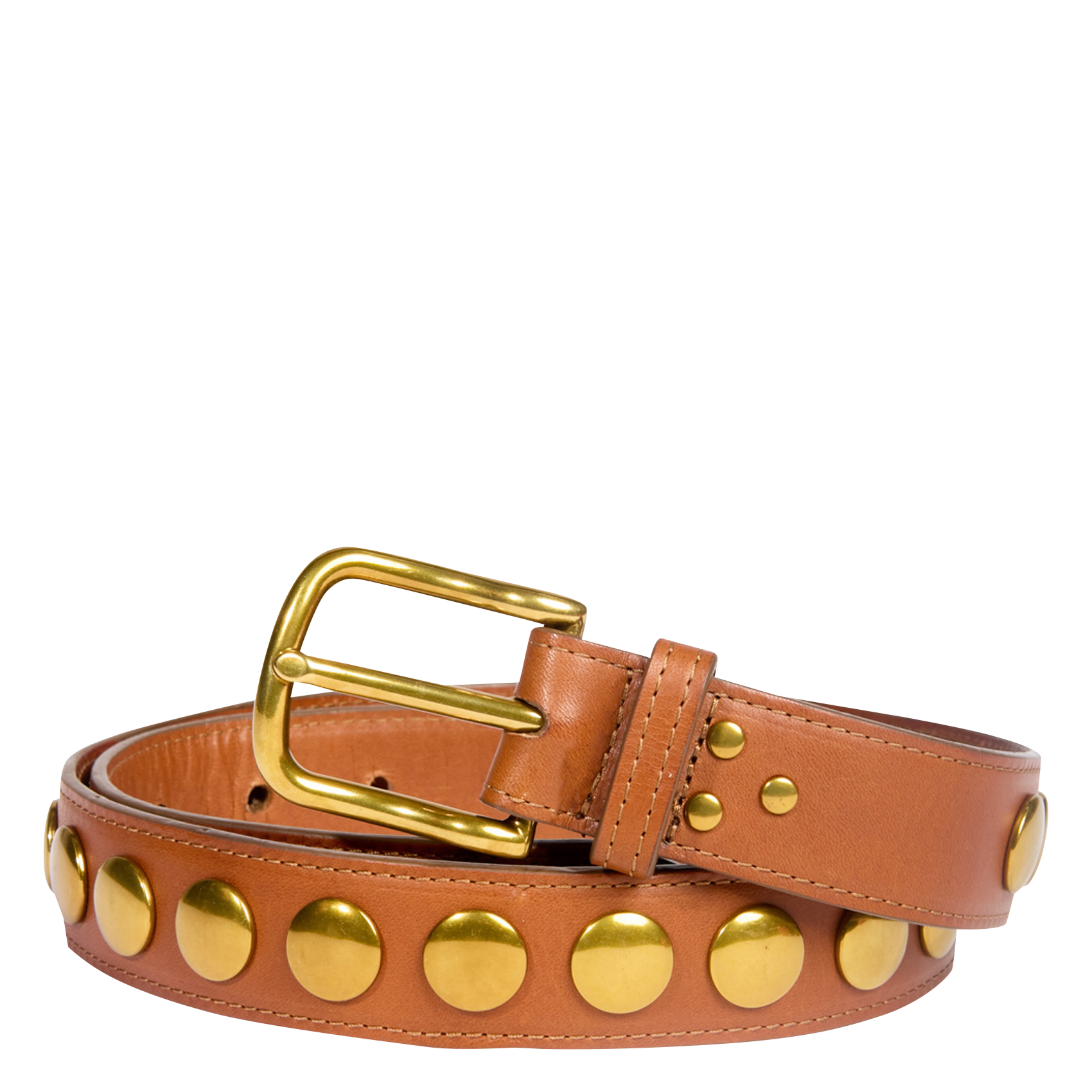 Ceinture ornée de rivets JEROME DREYFUSS Marron