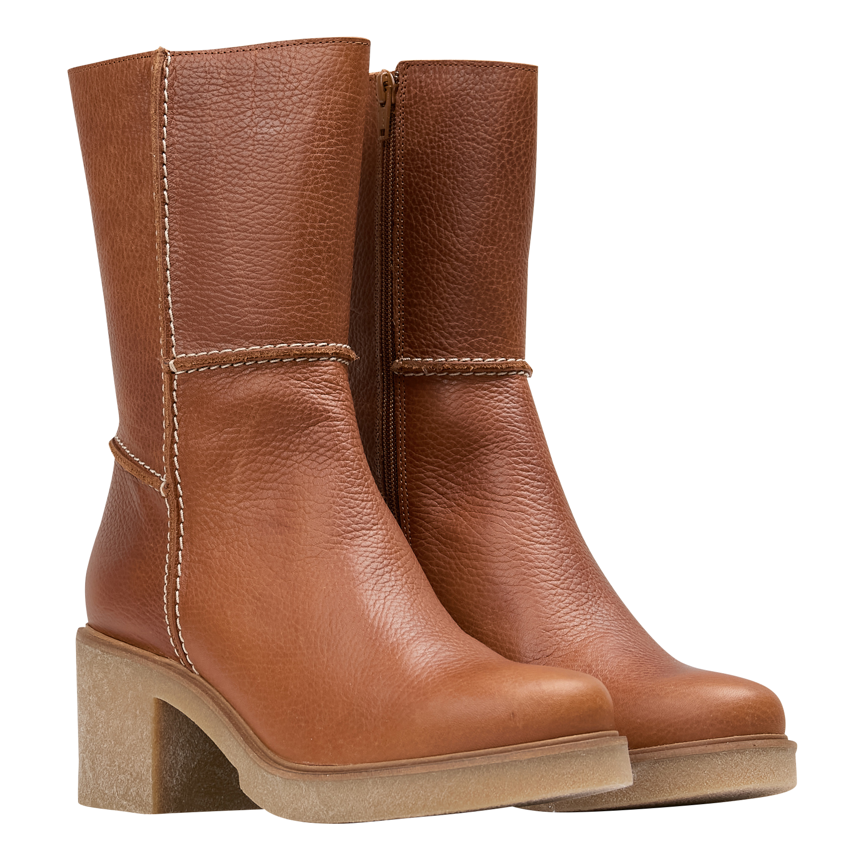 Bianca - Lederstiefeletten LA FEE MARABOUTEE Braun