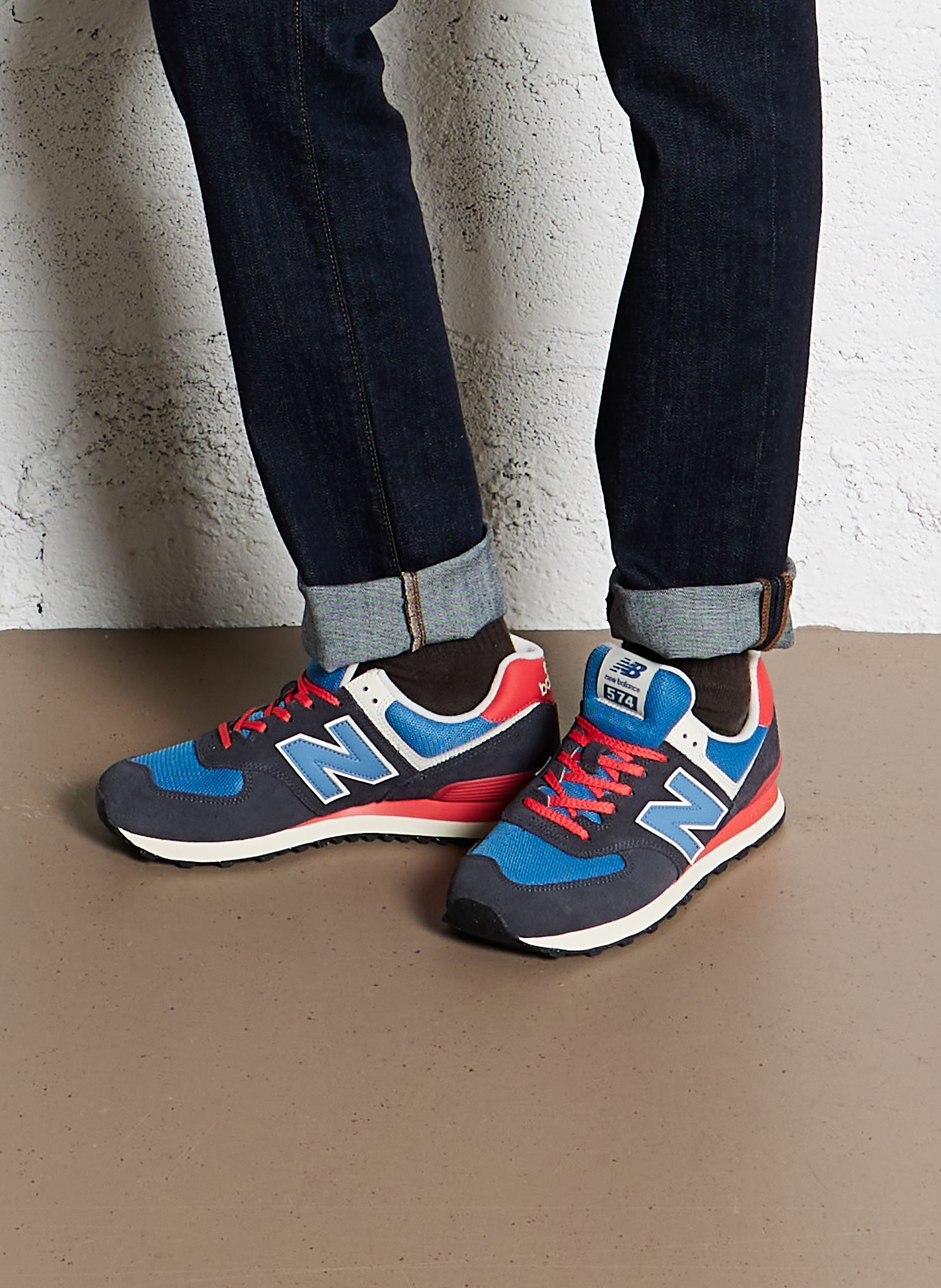 New balance heren leer online