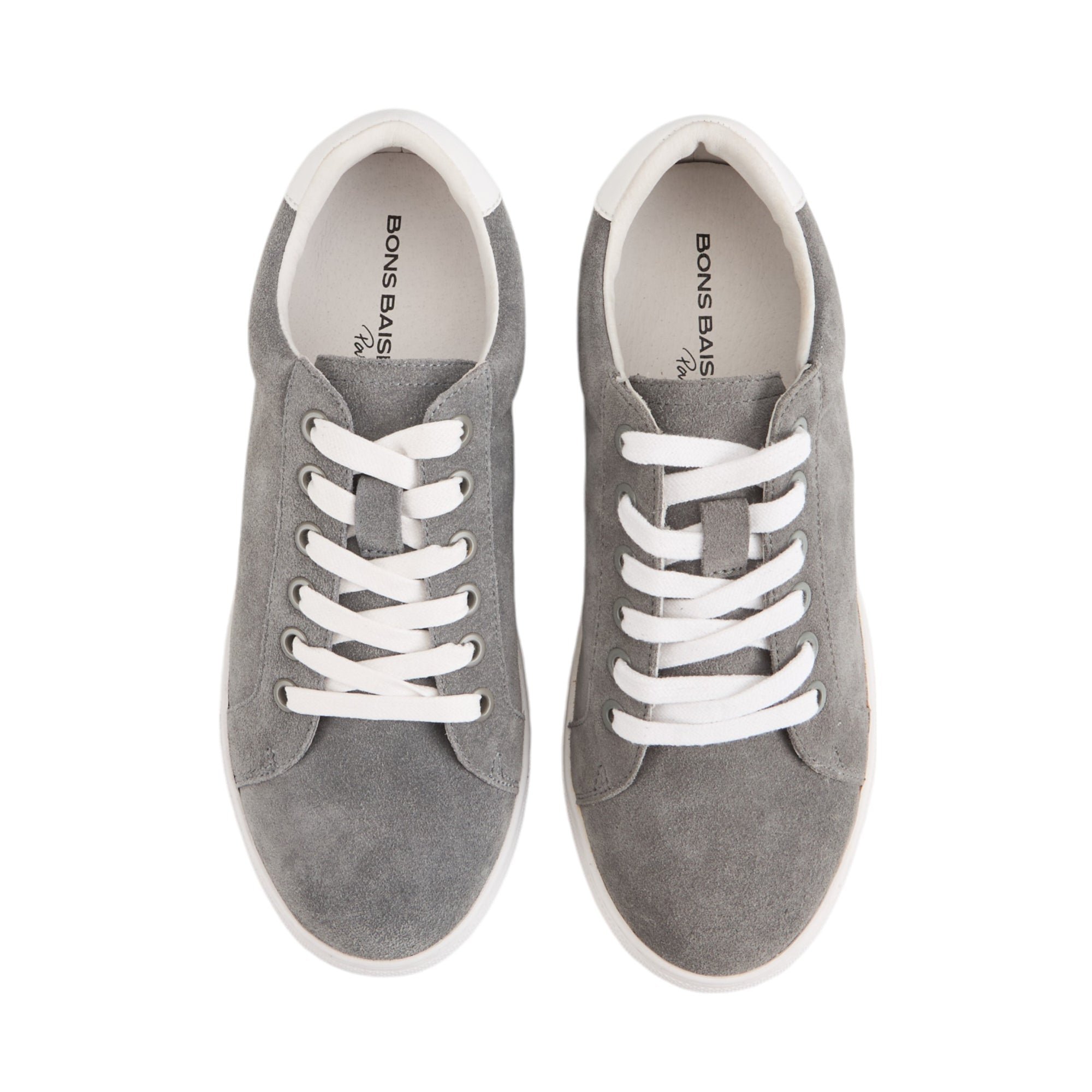 Jimmy leather sneakers BONS BAISERS PARIS Grey
