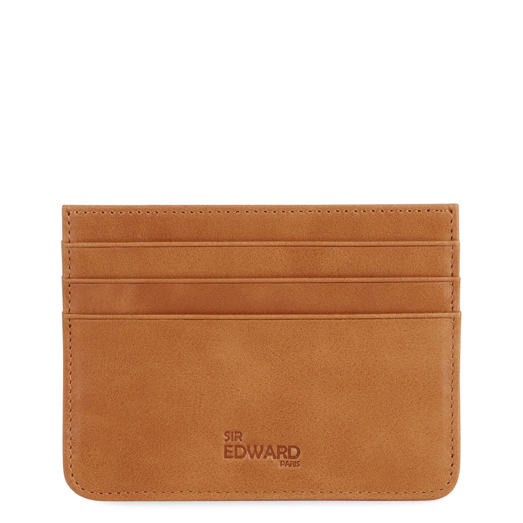 Porte cartes en cuir  SIR EDWARD Marron