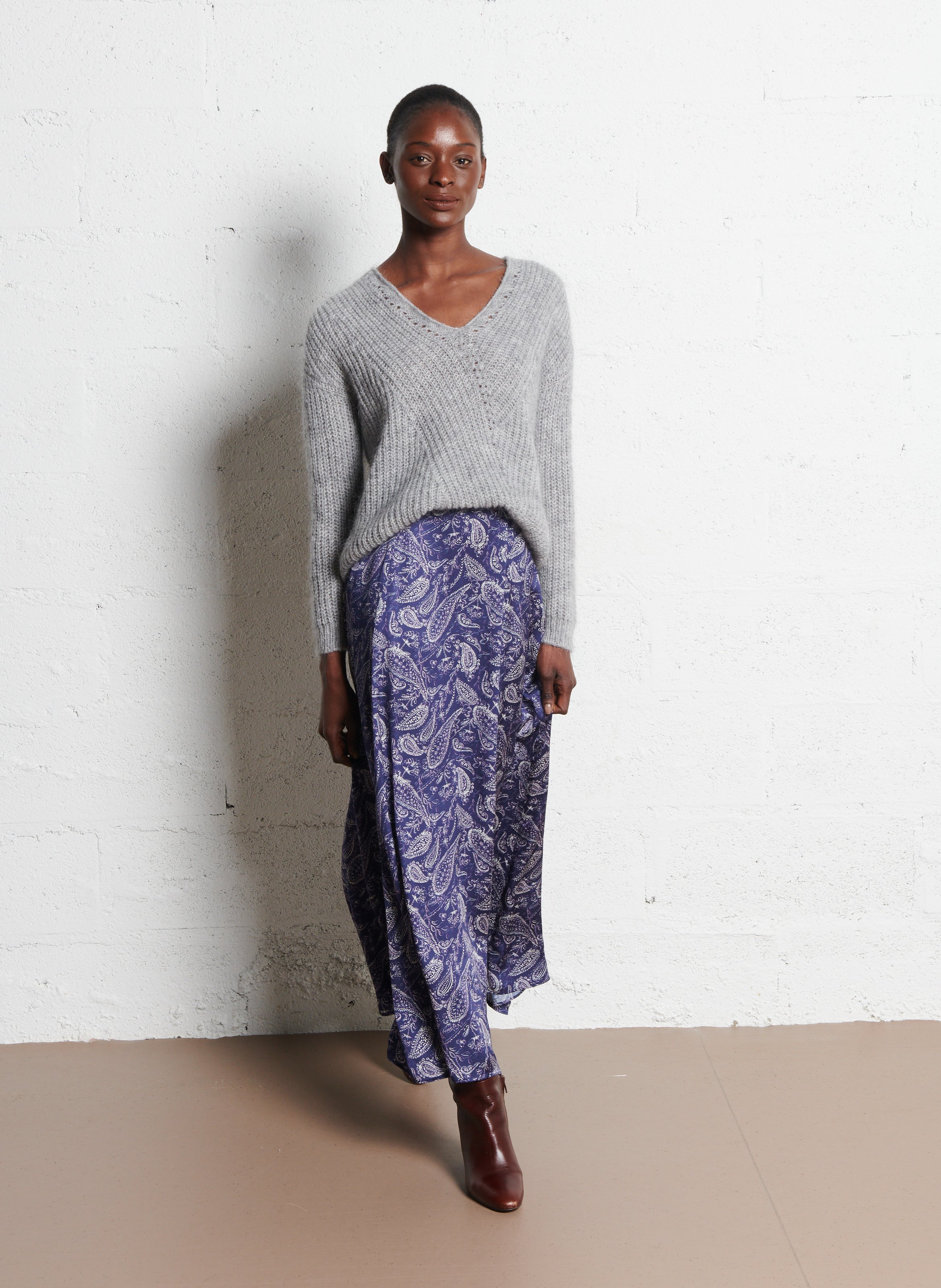 Trui met coltrui ONE STEP Grijs