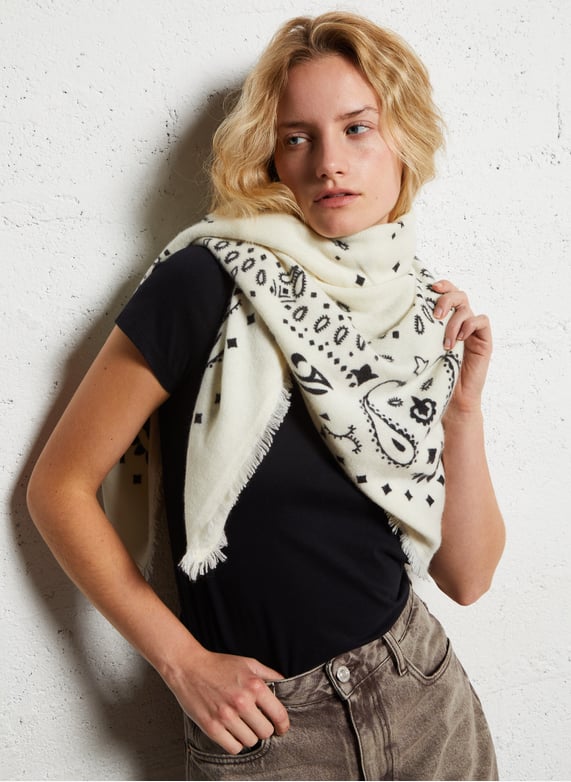 Echarpe Cachemire Foulard En Laine Femme Echarpe En Cachemire à