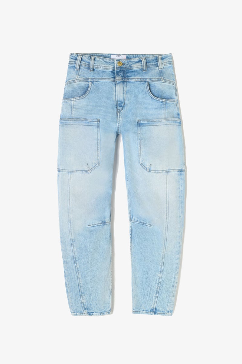 Loose jeans, wide, length 34 LE TEMPS DES CERISES Blue