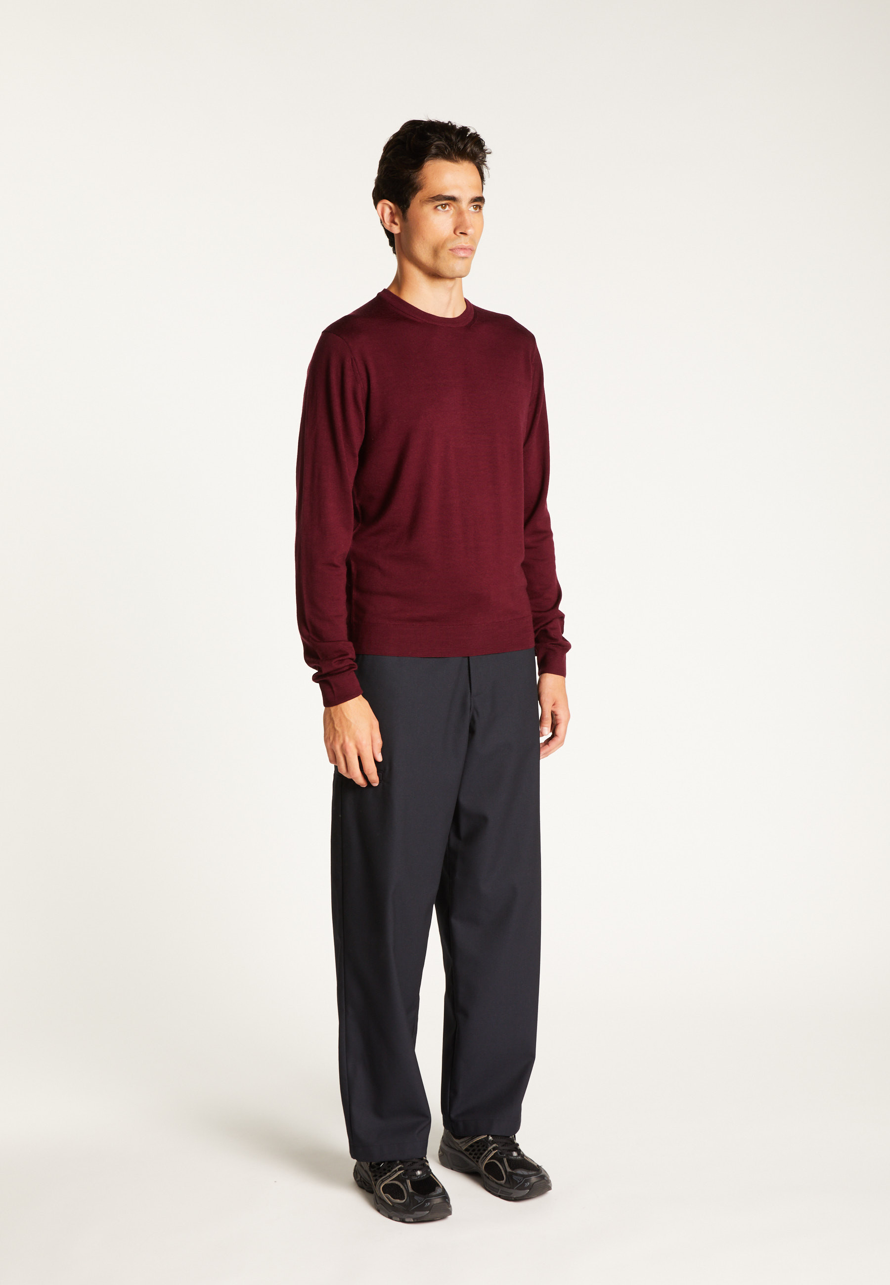 Merino wool sweater MAISON MONTAGUT Purple