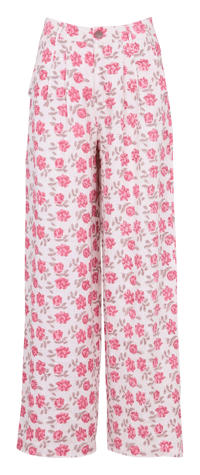 Gerade geschnittene Leinenhose MAISON HOTEL Rosa