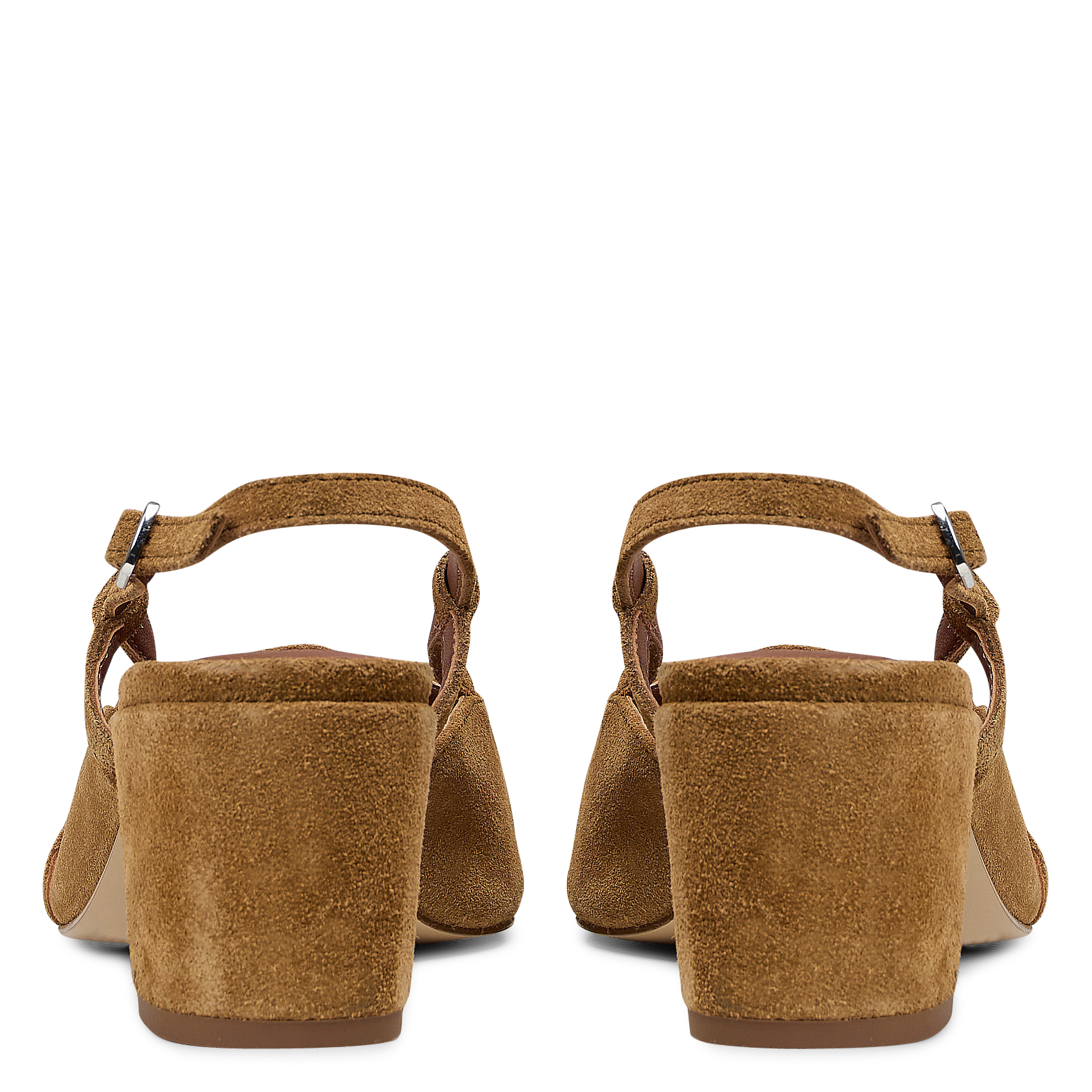 Suède slingback-pumps IKKS Bruin